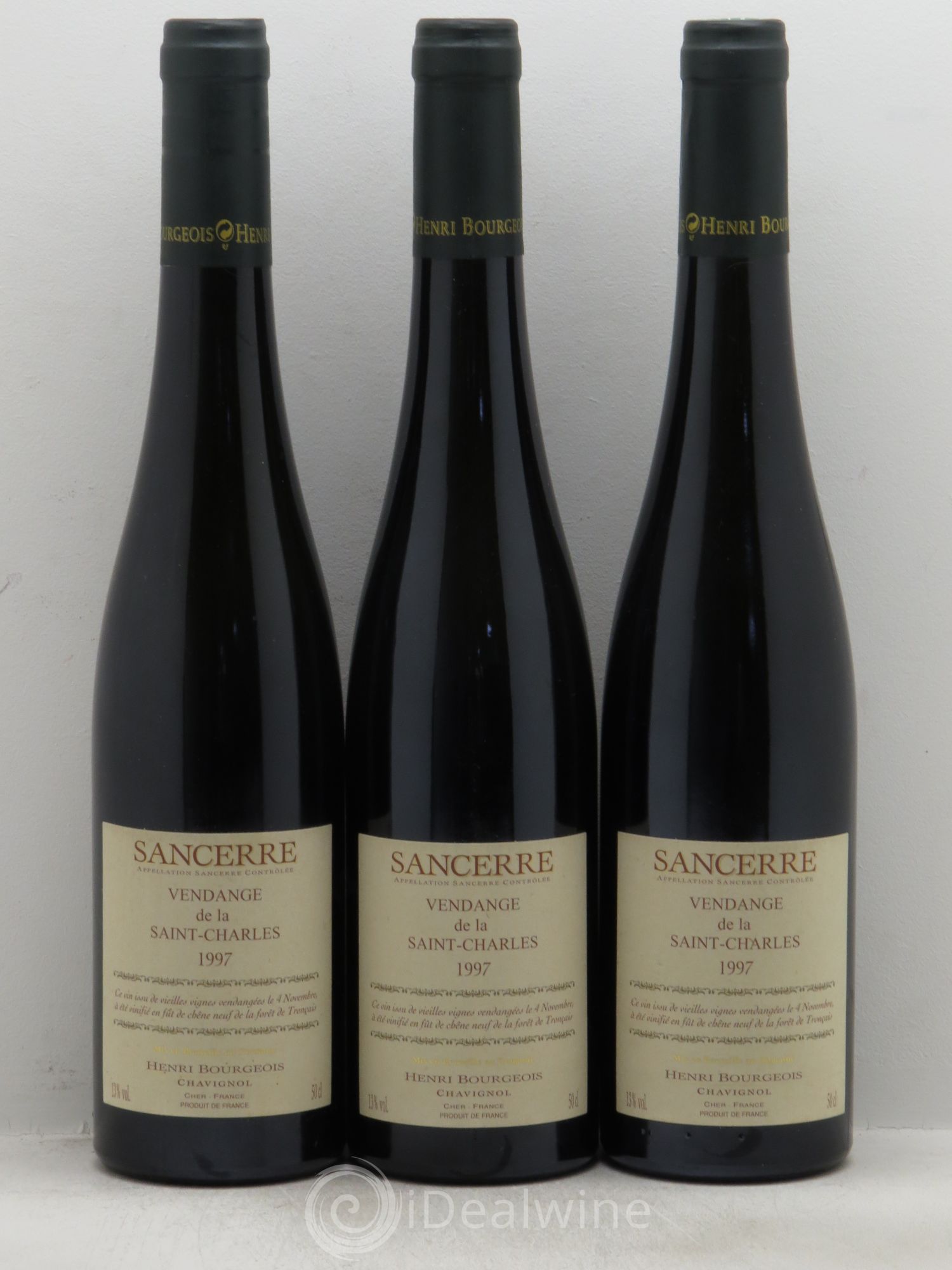Sancerre Vendange de la Saint Charles (50cl) 1997 - Posten von 3 Flaschen - 0