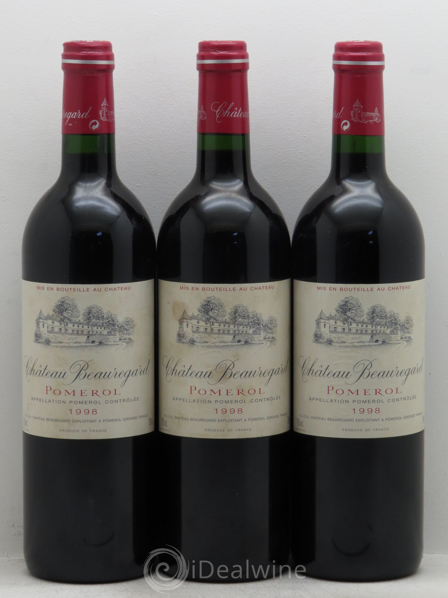 Château Beauregard 1998 - Lot de 3 bouteilles - 0