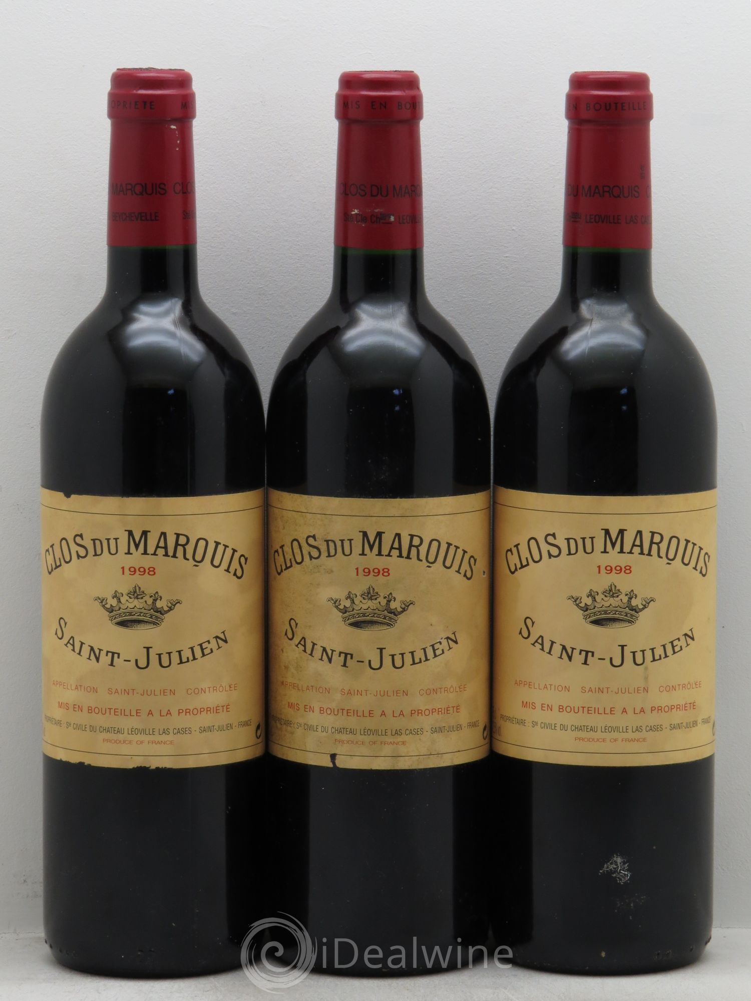 Clos du Marquis 1998 - Lot de 3 bouteilles - 0