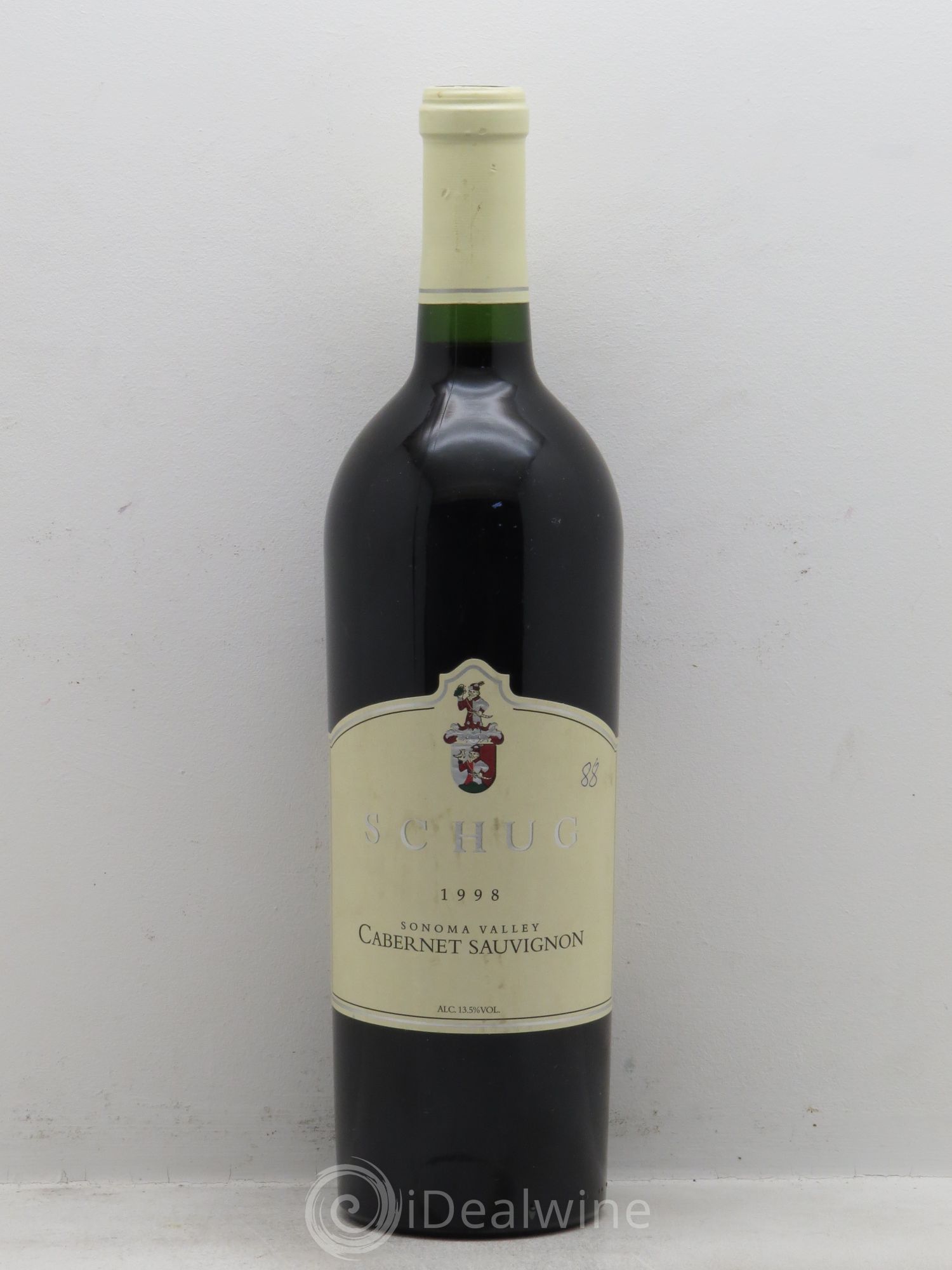 USA Domaine Schug Cabernet Sauvignon Sonoma Valley (sans prix de réserve - no reserve) 1998 - Posten von 1 Flasche - 0