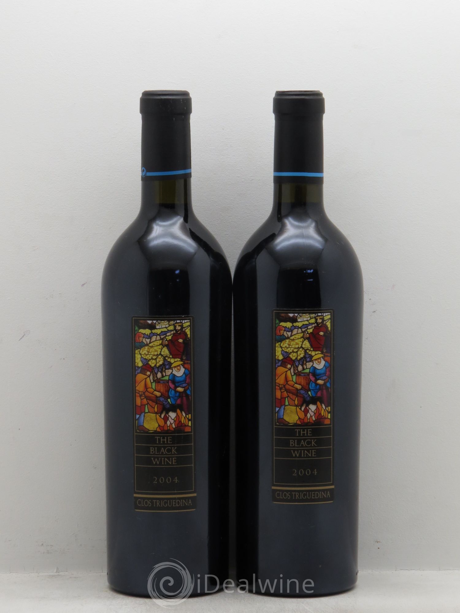 Cahors Clos Triguedina New Black Wine Jean-Luc Baldès 2004 - Lot de 2 bouteilles - 0
