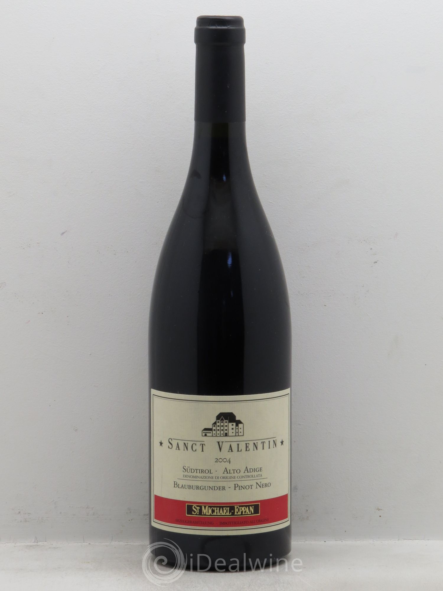 Italie Domaine St Michael Eppan Sanct Valentin Pinot noir (sans prix de réserve - no reserve) 2004 - Posten von 1 Flasche - 0