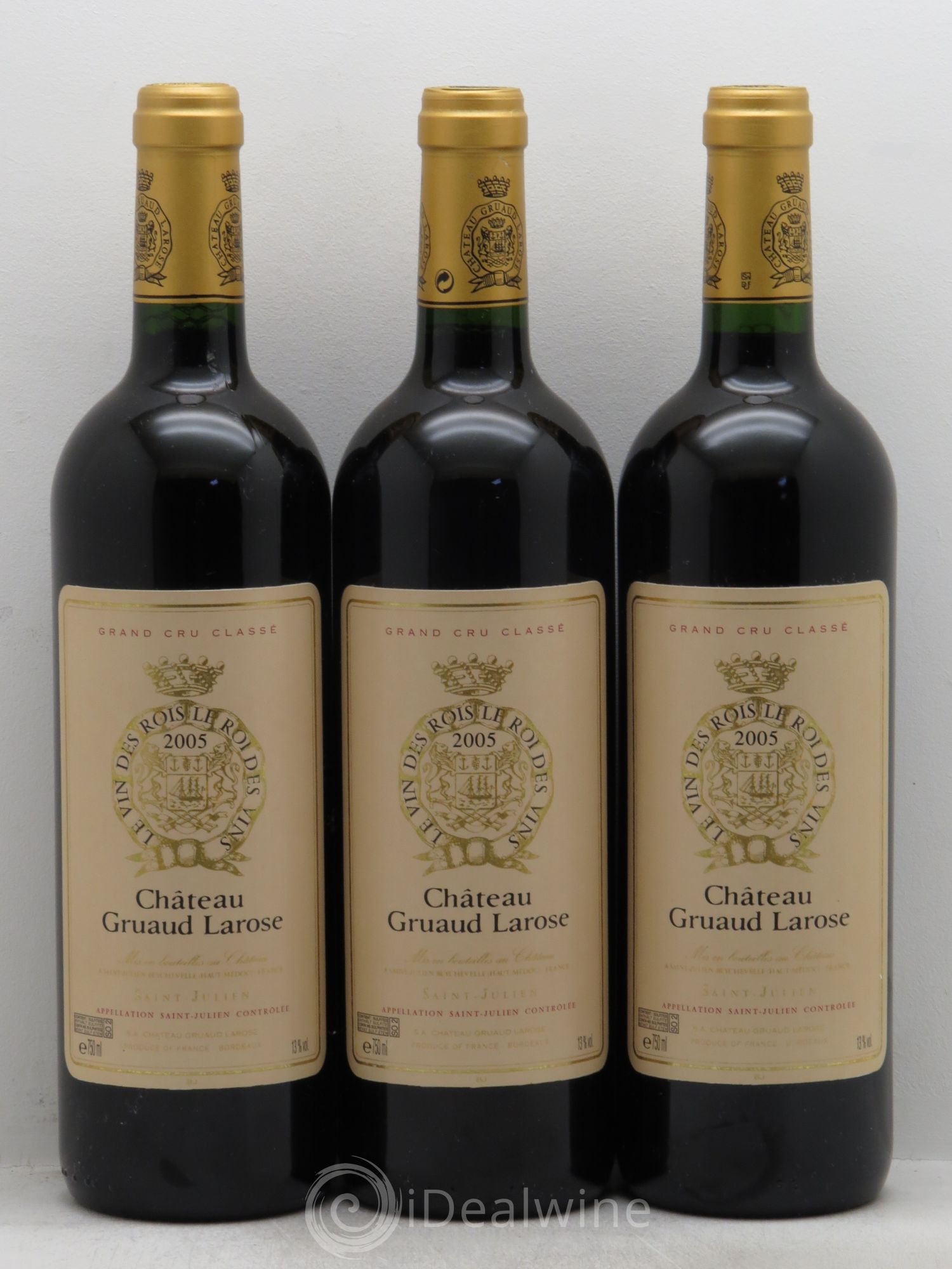 Château Gruaud Larose 2ème Grand Cru Classé 2005 - Lot de 3 bouteilles - 0