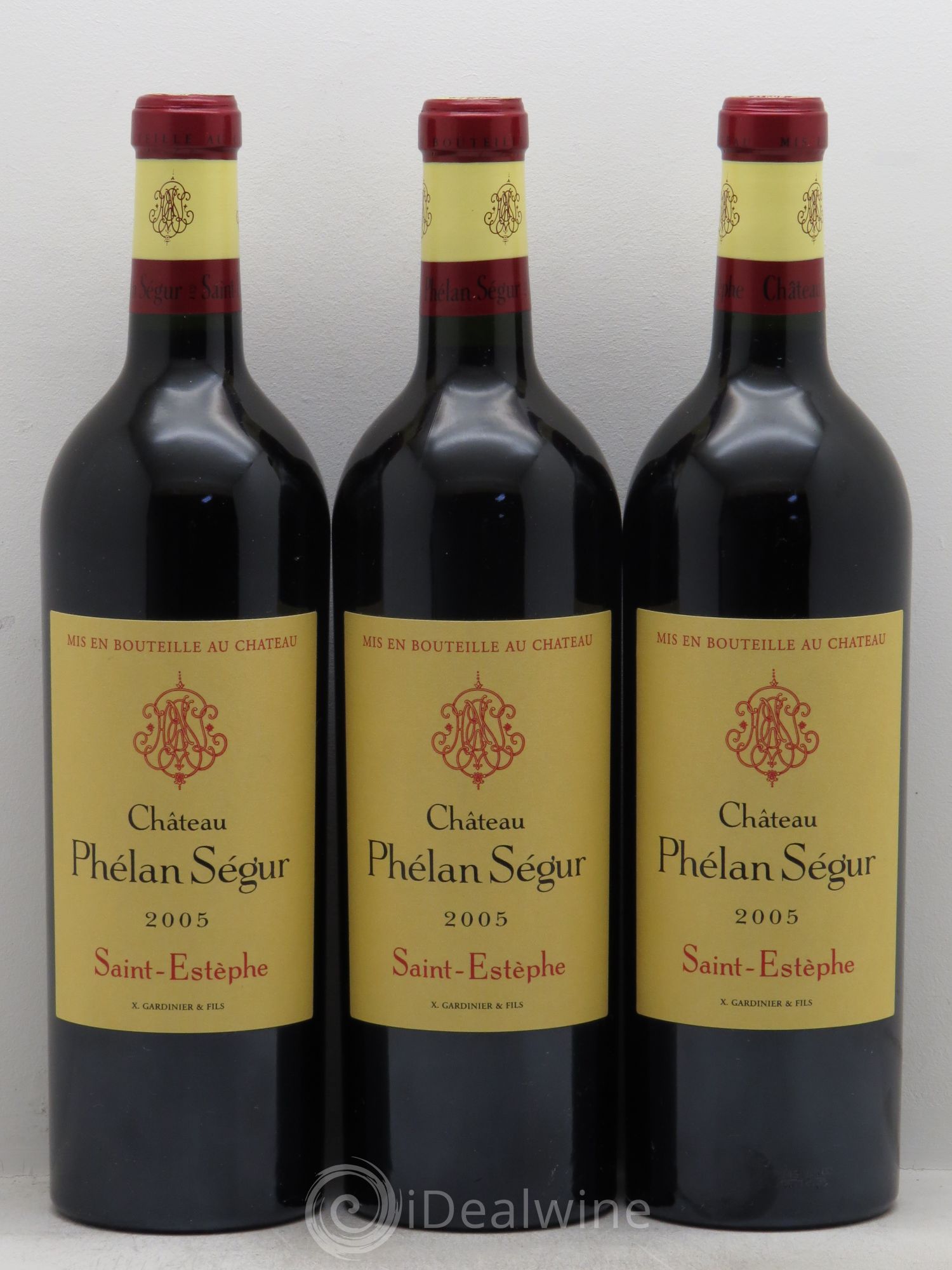 Château Phélan Ségur 2005 - Lot de 3 bouteilles - 0