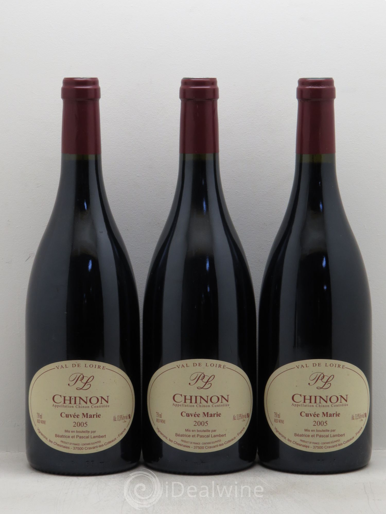 Chinon Domaine les Chesnaies Cuvée Marie 2005 - Posten von 3 Flaschen - 0
