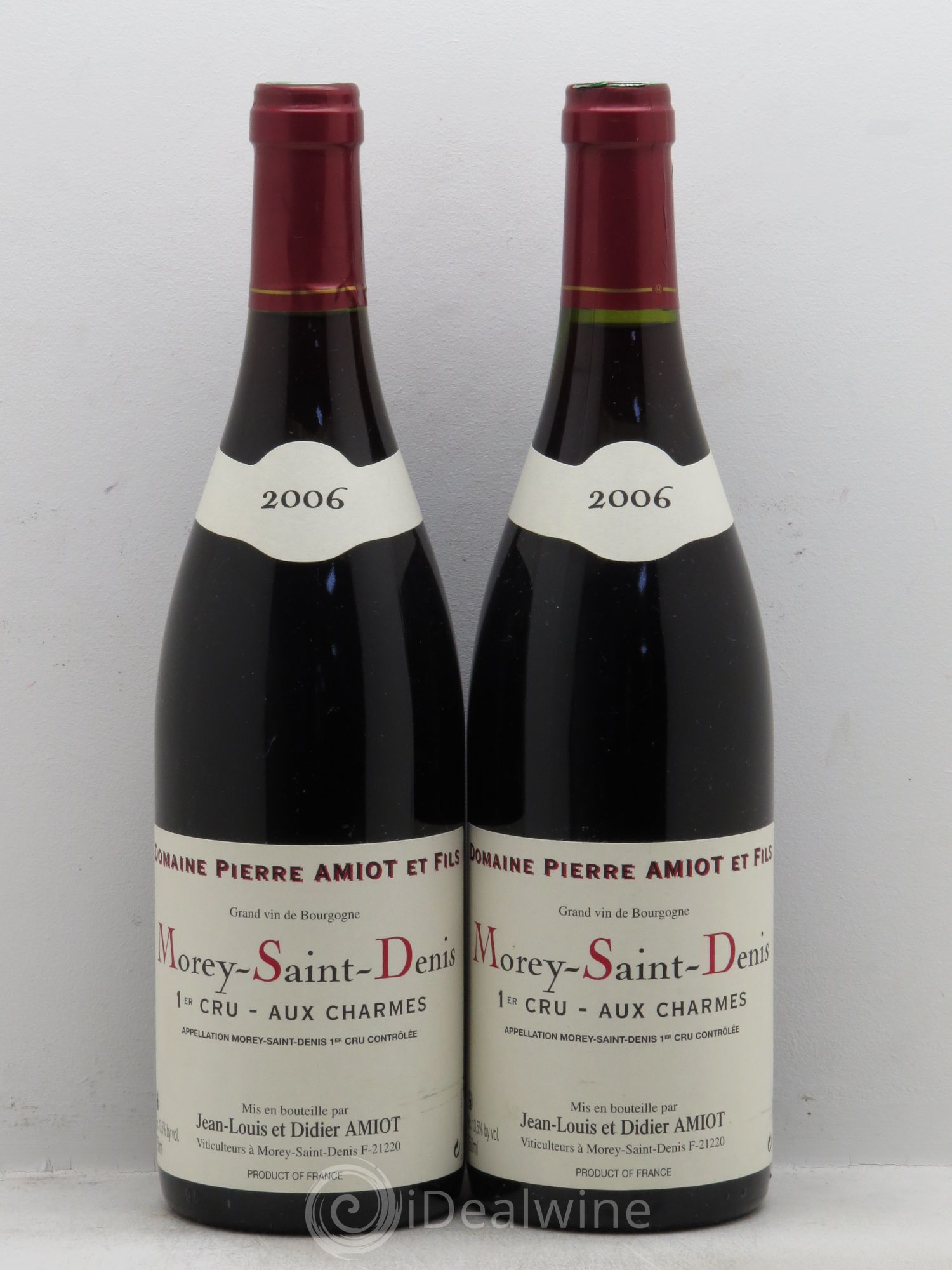 Morey-Saint-Denis 1er Cru Domaine Amiot Pierre 2006 - Lot de 2 bouteilles - 0