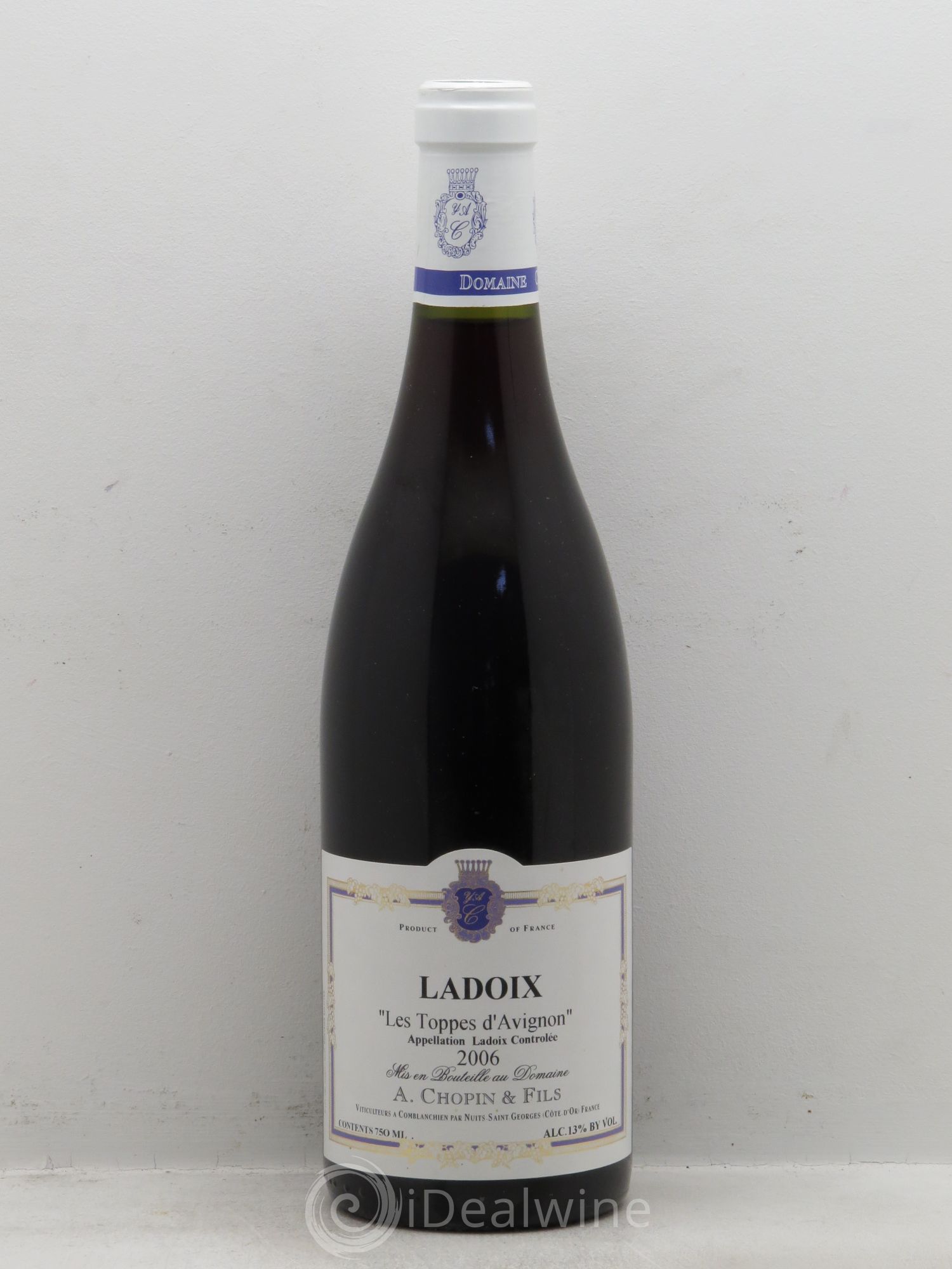 Bourgogne Ladoix Domaine Chopin Les Toppes D'Avignon (sans prix de réserve - no reserve) 2006 - Posten von 1 Flasche - 0