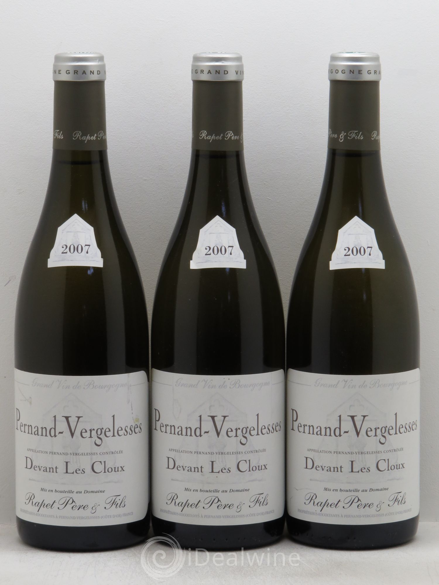 Pernand-Vergelesses Devant les clous 2007 - Posten von 3 Flaschen - 0
