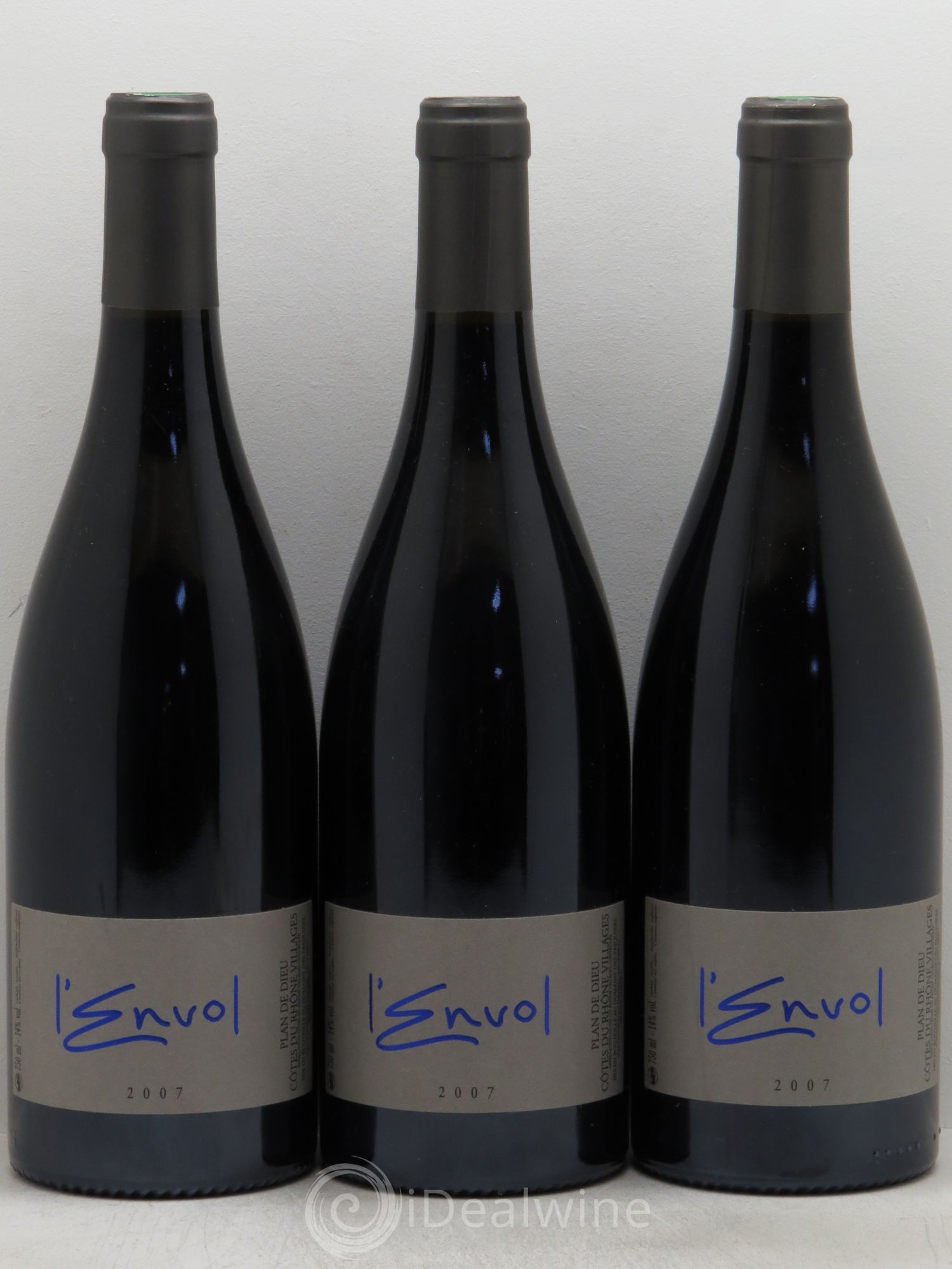 Côtes-du-Rhône Domaine des Pasquiers Plan de Dieu, l'Envol 2007 - Posten von 3 Flaschen - 0