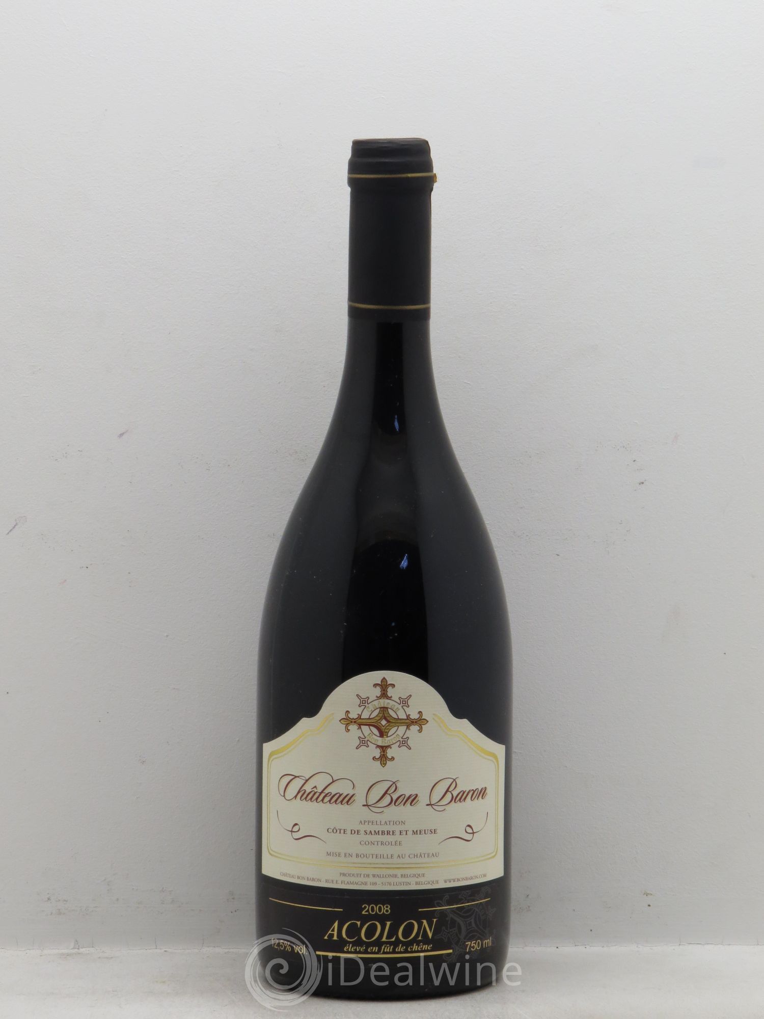 Divers Belgique. Cotes de Sambre et Meuse Château Bon Baron Acolon (sans prix de réserve - no reserve) 2008 - Posten von 1 Flasche - 0