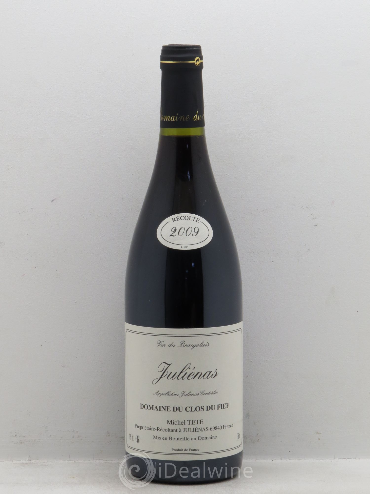 Juliénas Domaine Louis Tete Clos du fief (sans prix de réserve) 2009 - Posten von 1 Flasche - 0