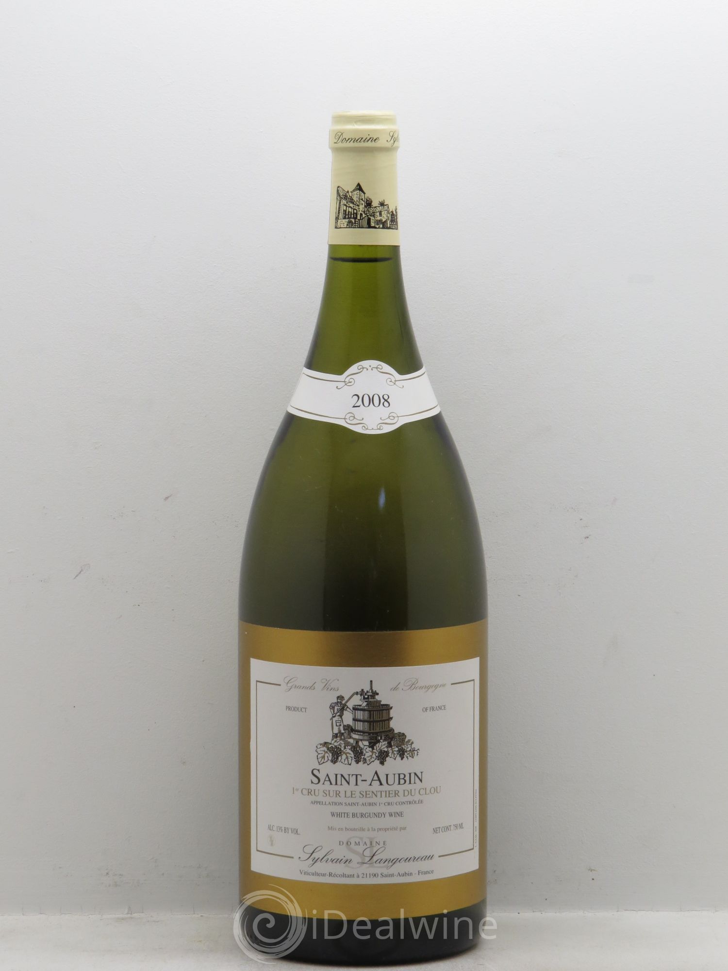 Saint-Aubin 1er Cru Domaine Langoureau Sur le sentie du clou 2008 - Posten von 1 Magnum - 0