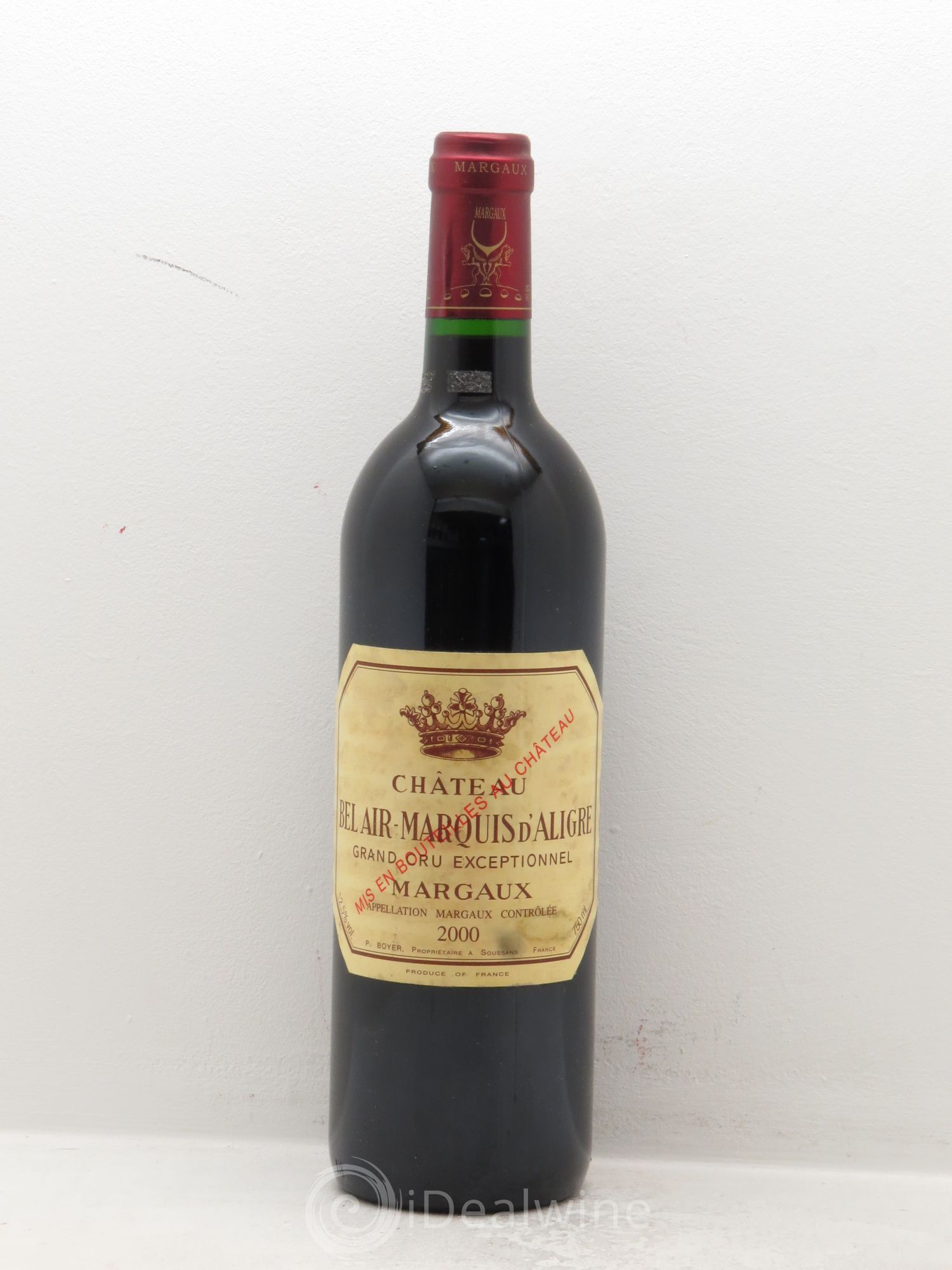Château Bel Air Marquis d'Aligre 2000 - Lot de 1 bouteille - 0