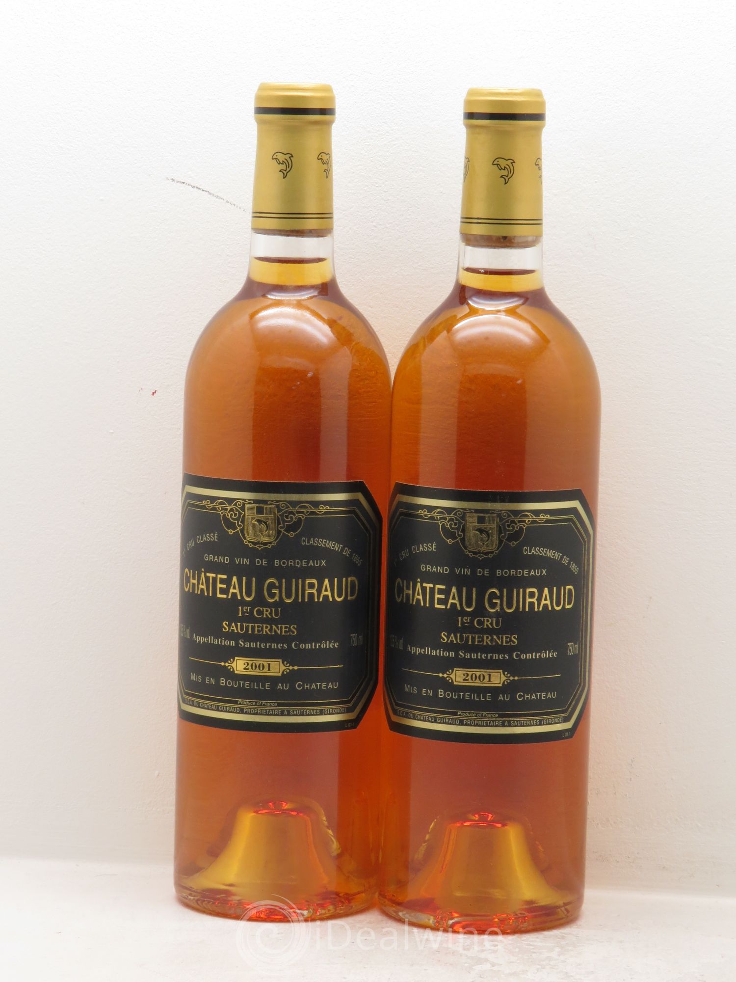 Château Guiraud 1er Grand Cru Classé 2001 - Lotto di 2 bottiglie - 0