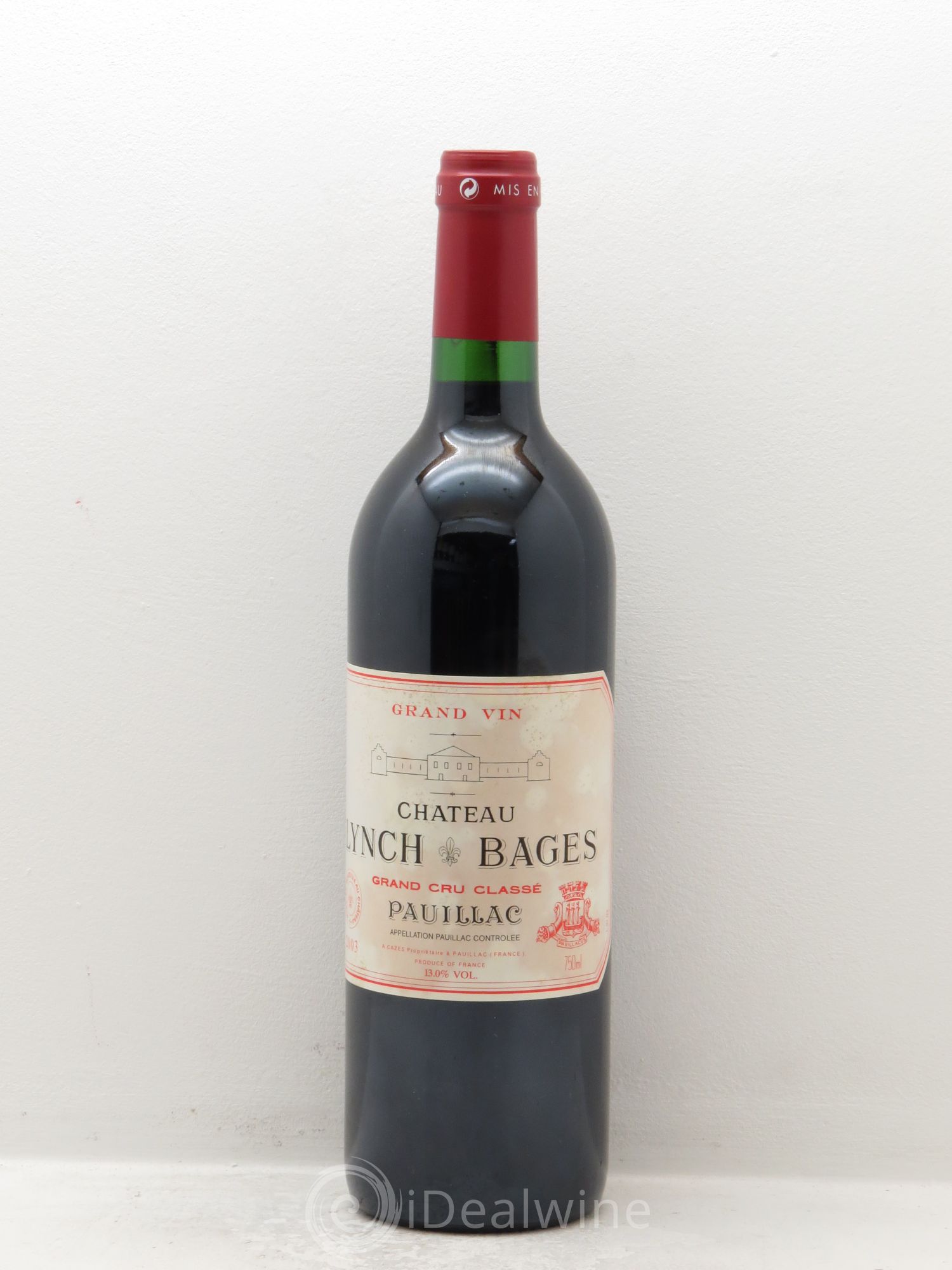 Château Lynch Bages 5ème Grand Cru Classé 2003 - Lot de 1 bouteille - 0