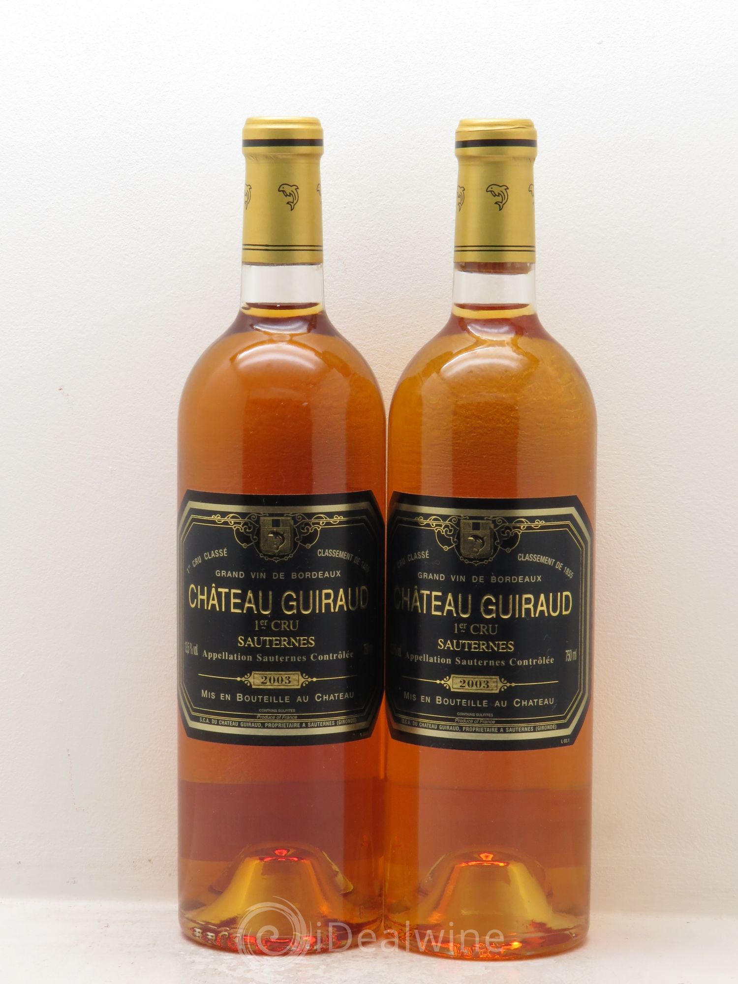 Château Guiraud 1er Grand Cru Classé 2003 - Lotto di 2 bottiglie - 0