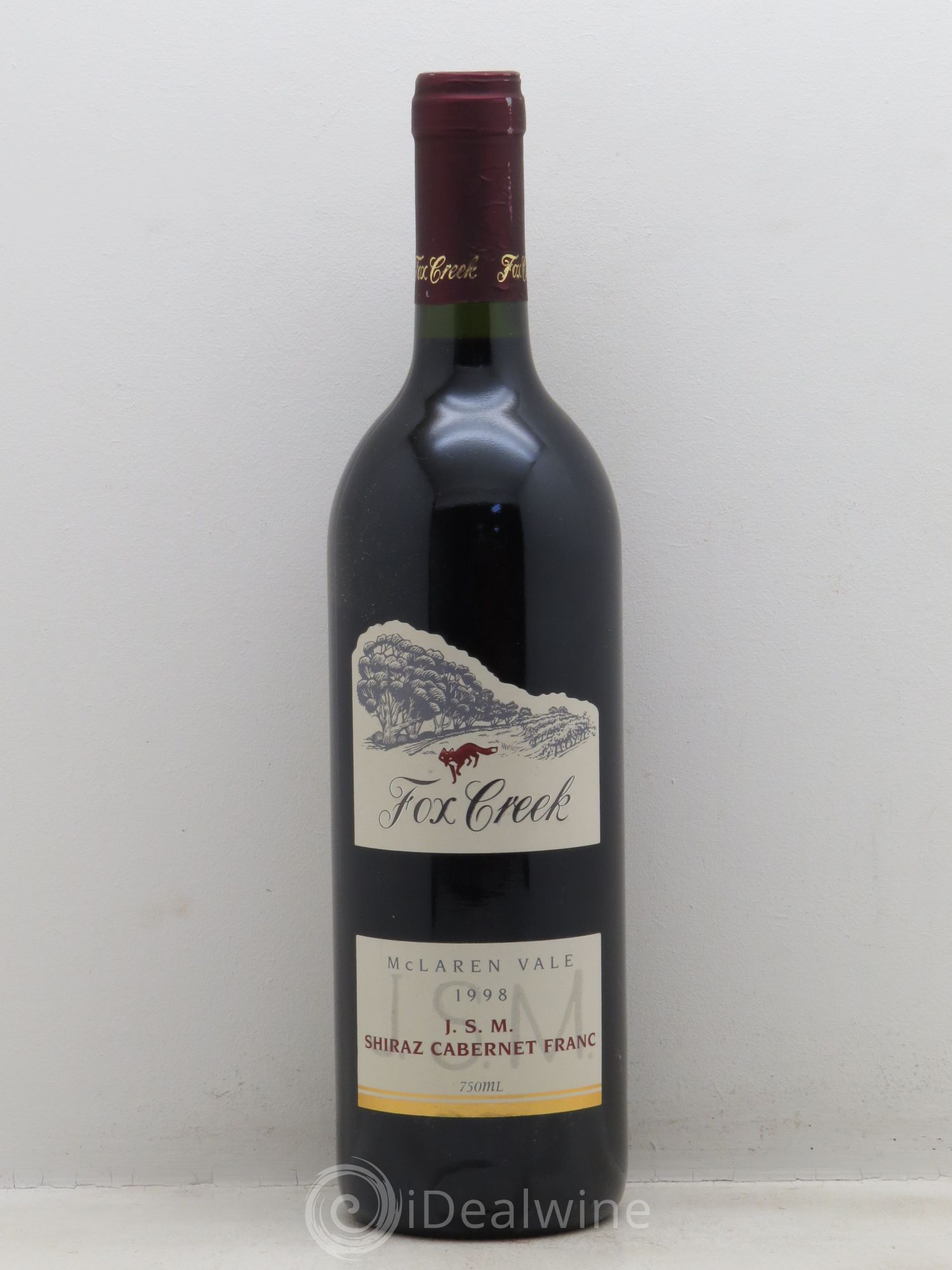 Australie Mc Laren Vale Shiraz Cabernet Franc Comaine Fox Creek J.S.M 1998 - Posten von 1 Flasche - 0