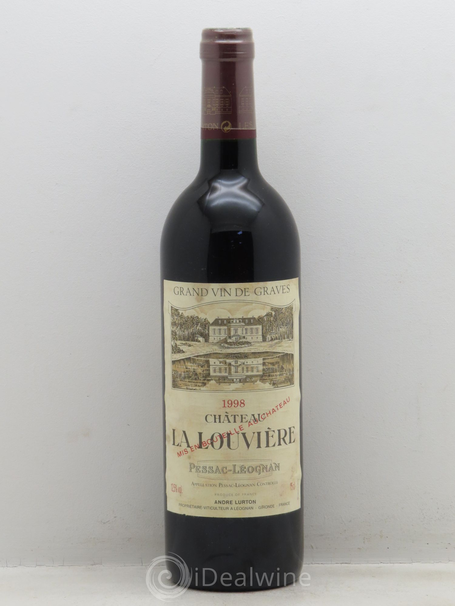 Château la Louvière 1998 - Lot de 1 bouteille - 0