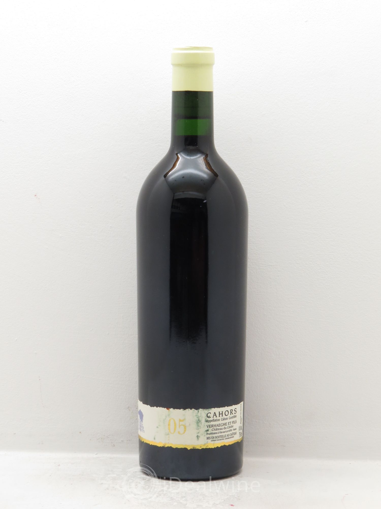 Cahors Château du Cèdre GC Pascal et Jean-Marc Verhaeghe 2005 - Lot de 1 bouteille - 1