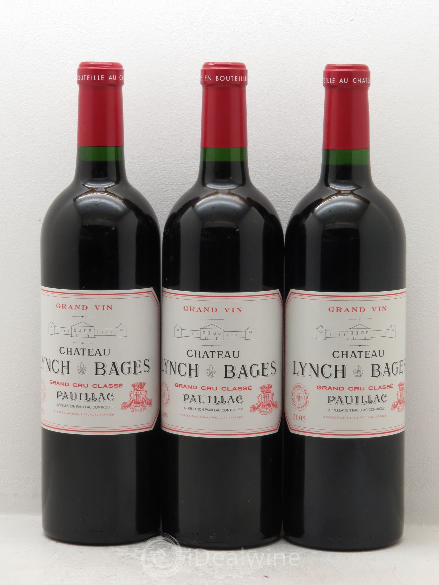 Château Lynch Bages 5ème Grand Cru Classé 2005 - Lot de 3 bouteilles - 0