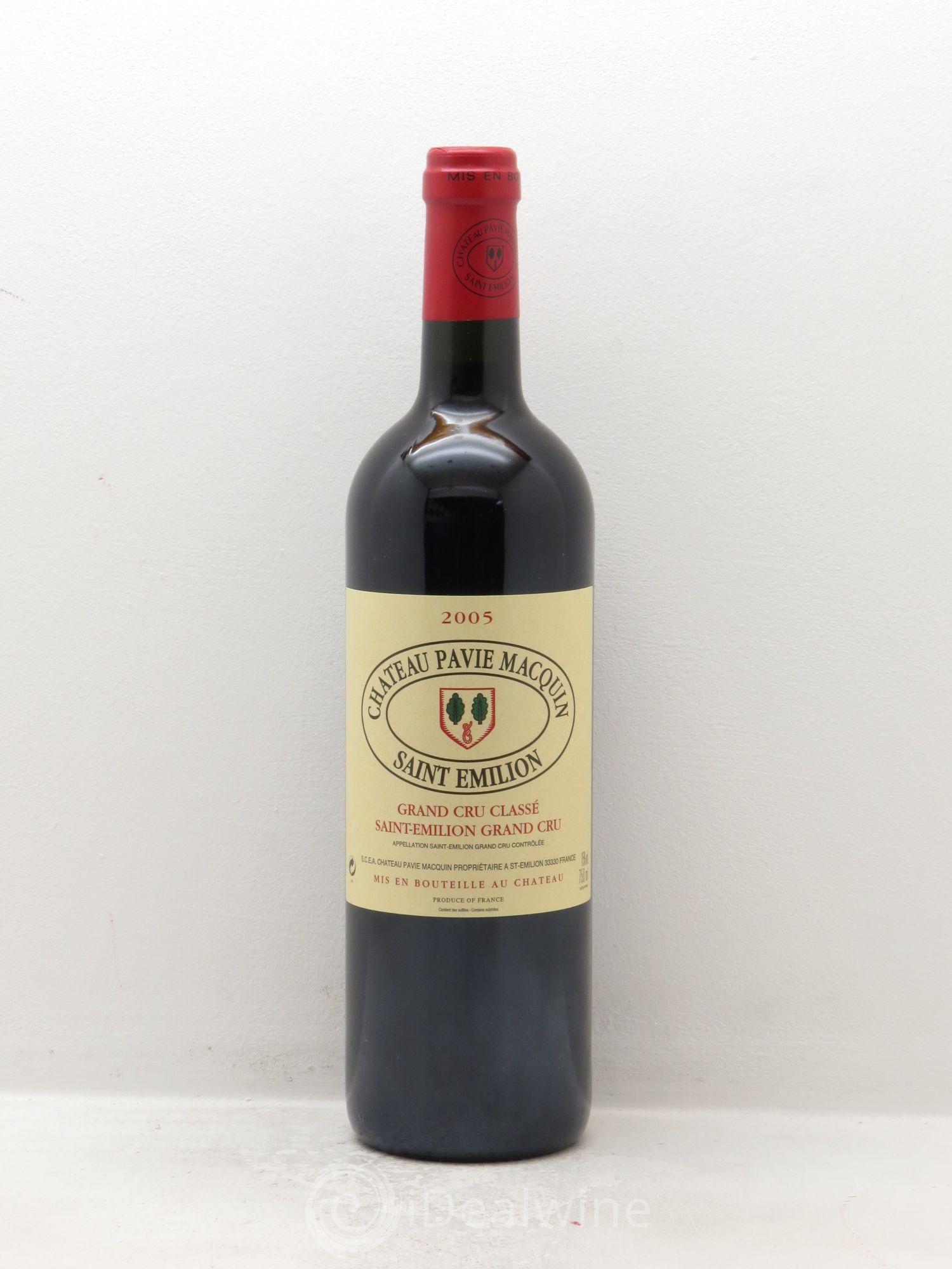 Château Pavie Macquin 1er Grand Cru Classé B 2005 - Lot de 1 bouteille - 0