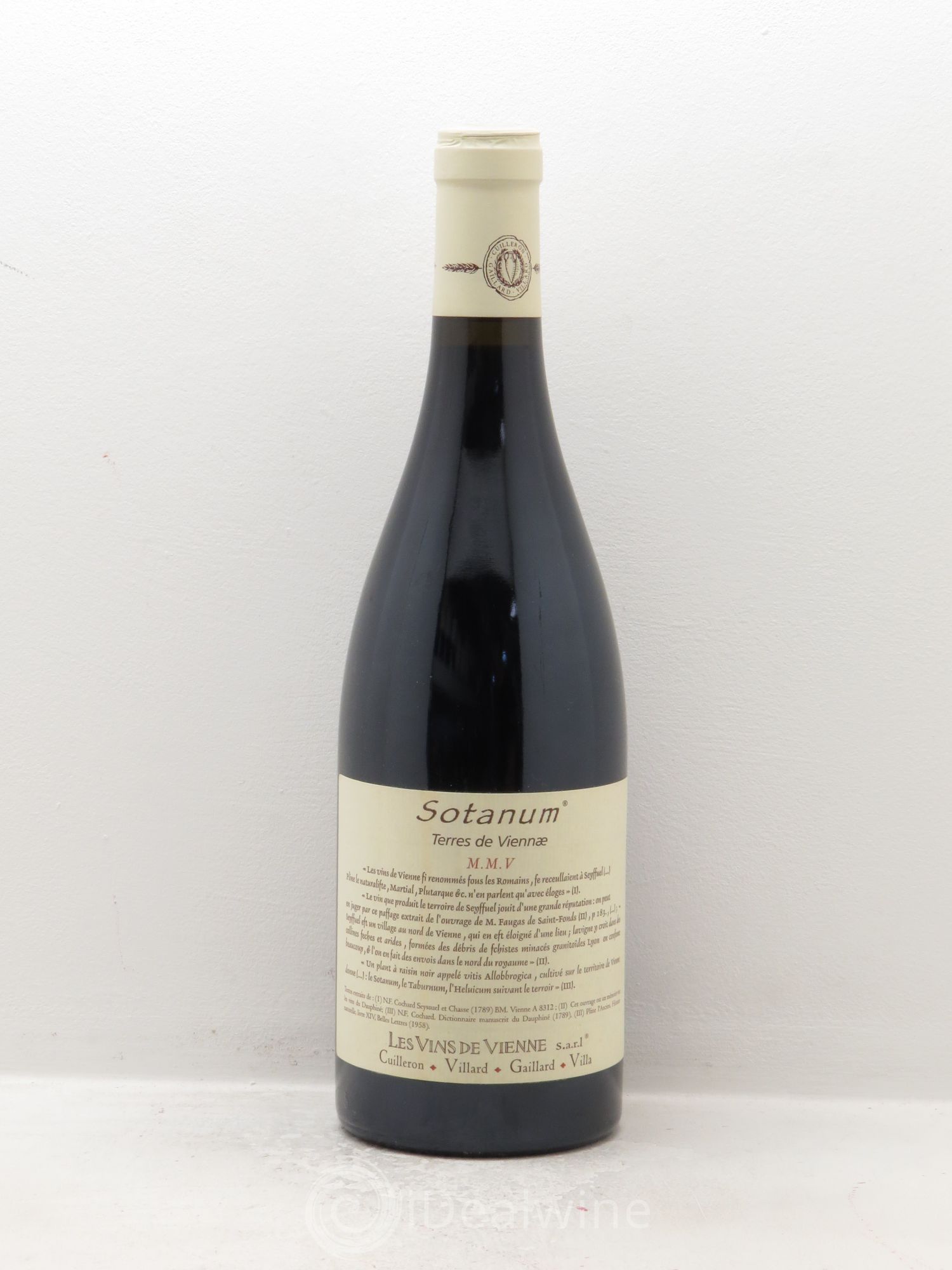 Rhône VDP des Côtes Rhodaniennes Sotanum Vins de Vienne 2005 - Posten von 1 Flasche - 0