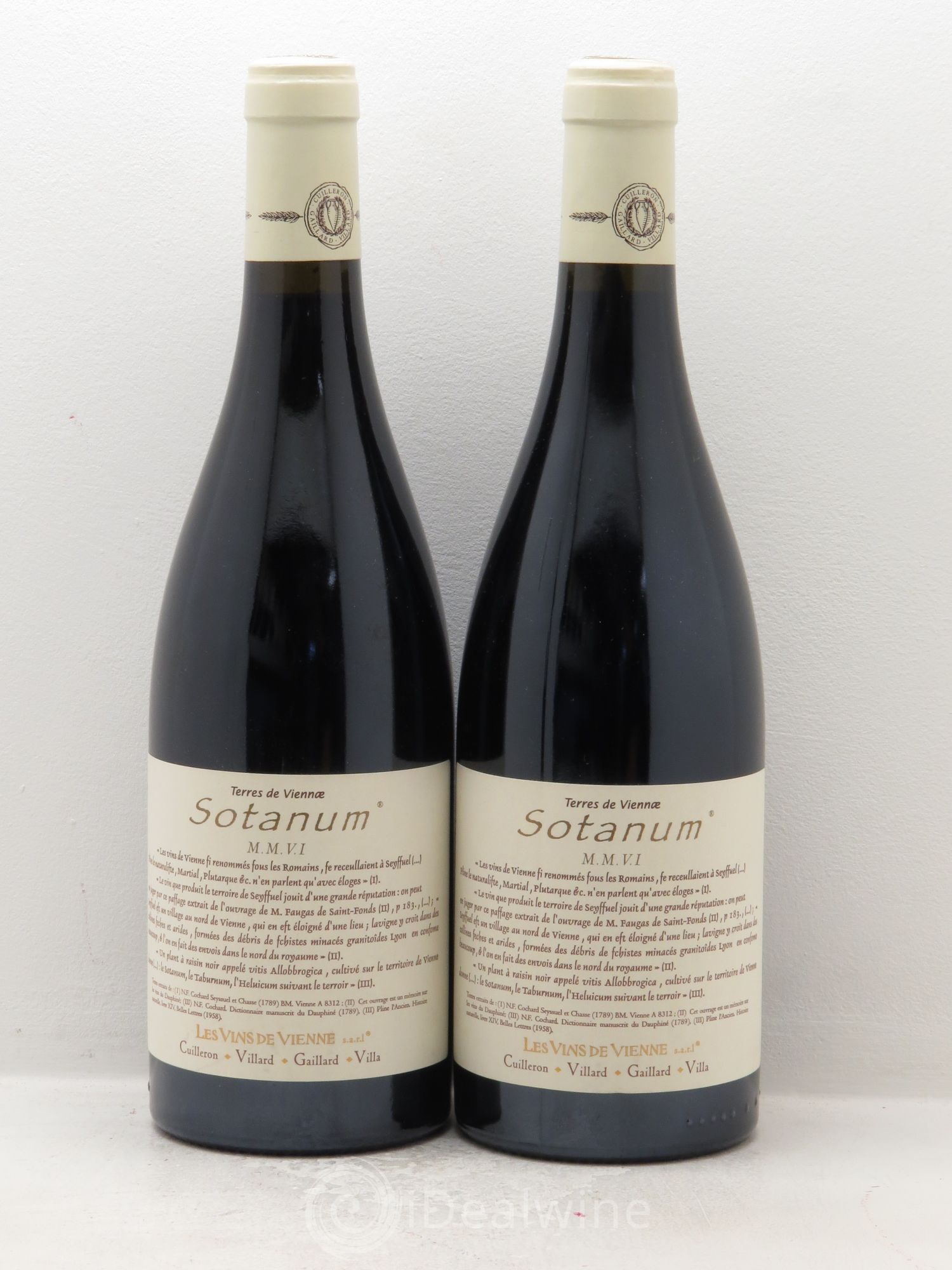 Rhône VDP des Côtes Rhodaniennes Sotanum les Vins de Vienne 2006 - Posten von 2 Flaschen - 0
