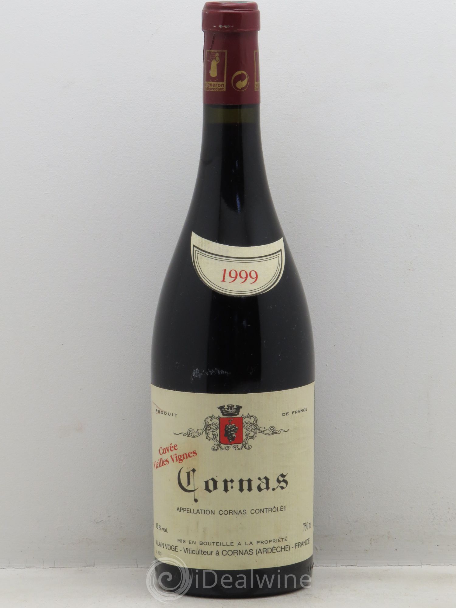 Cornas Les Vieilles Vignes Alain Voge (Domaine) 1999 - Lot de 1 bouteille - 0