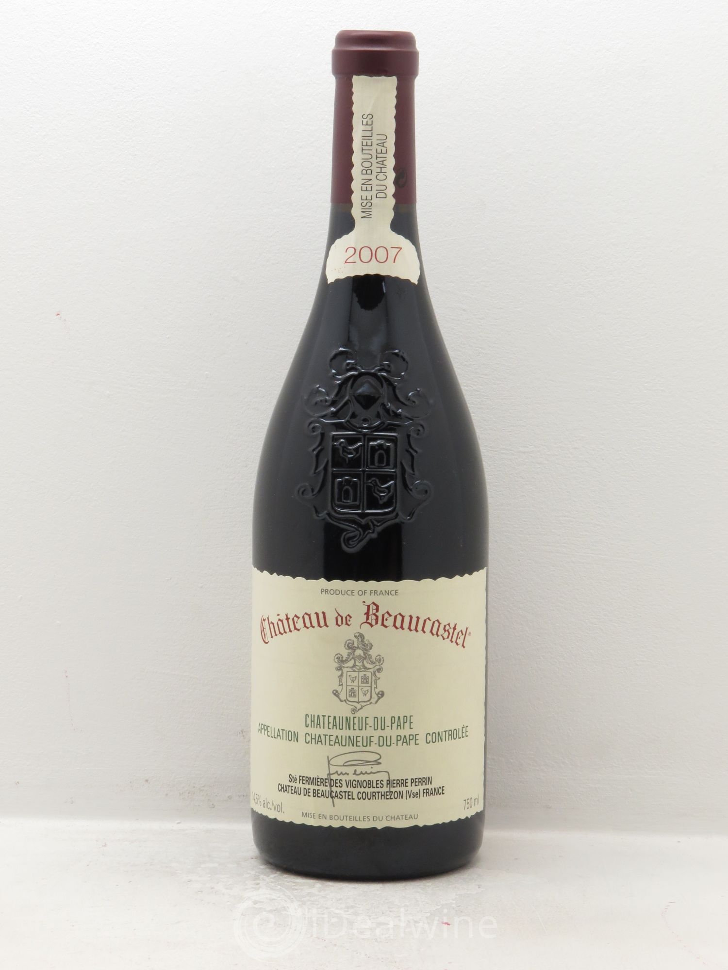 Châteauneuf-du-Pape Château de Beaucastel Famille Perrin 2007 - Lot de 1 bouteille - 0