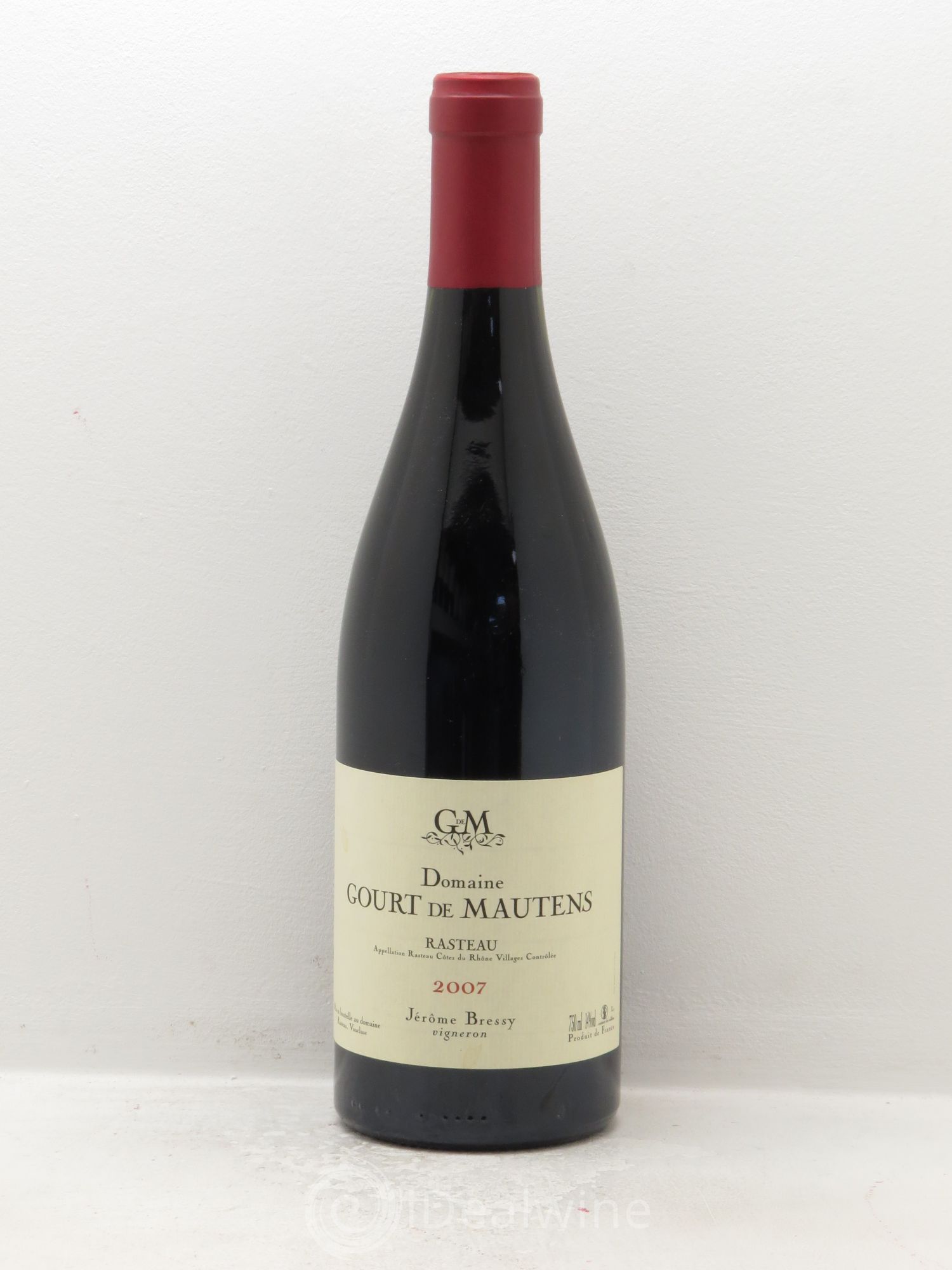 Rasteau Domaine Gourt de Mautens - Jérôme Bressy 2007 - Lot de 1 bouteille - 0