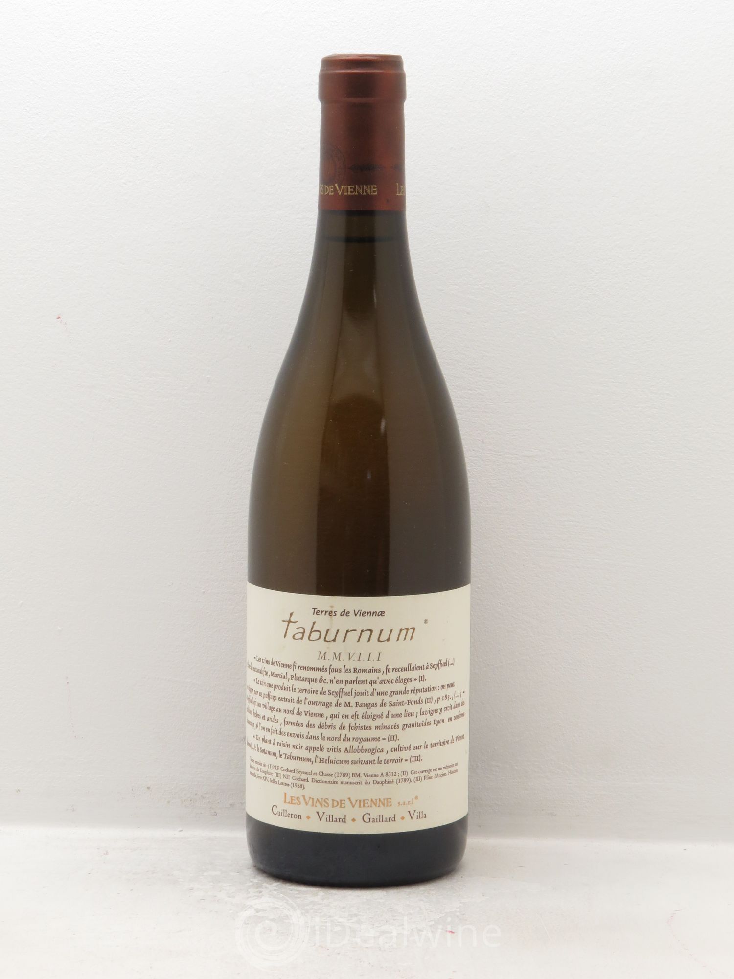 Rhône VDP des Côtes Rhodaniennes Vins de Vienne Taburnum 2008 - Posten von 1 Flasche - 0