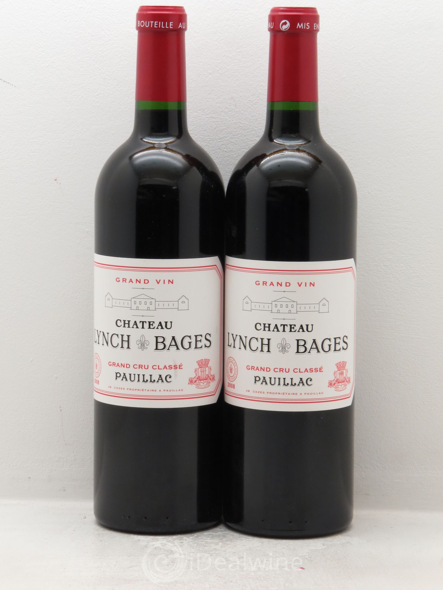 Château Lynch Bages 5ème Grand Cru Classé 2008 - Lot de 2 bouteilles - 0
