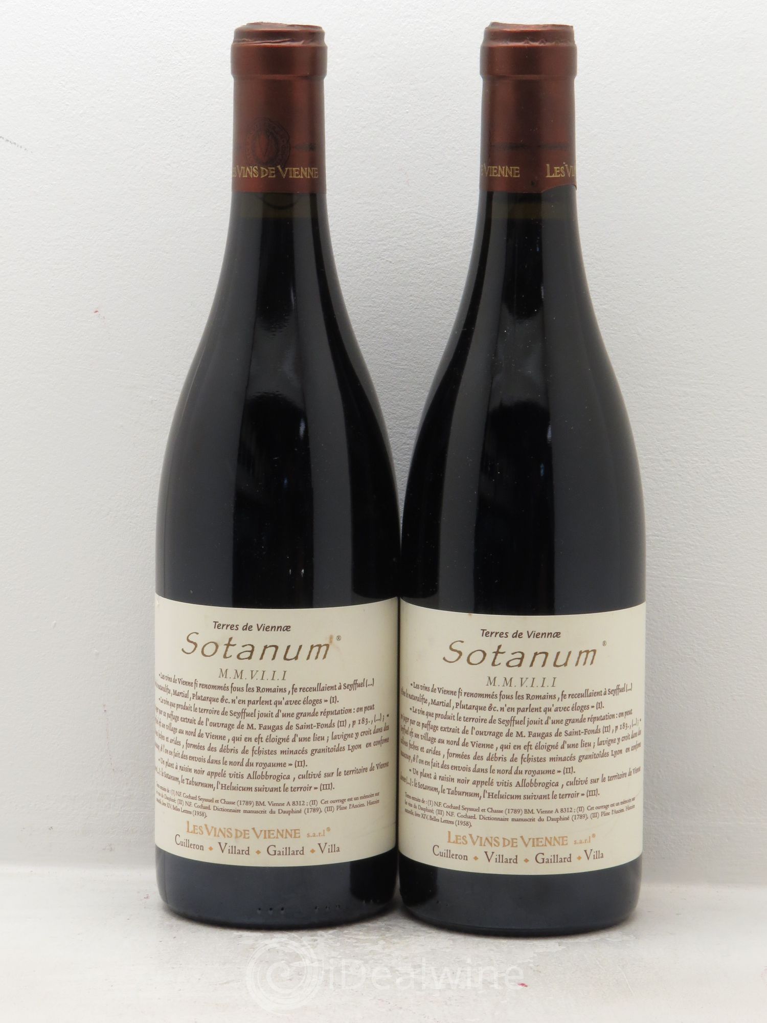 Rhône VDP des Côtes Rhodaniennes Vins de Vienne Sotanum 2008 - Posten von 2 Flaschen - 0