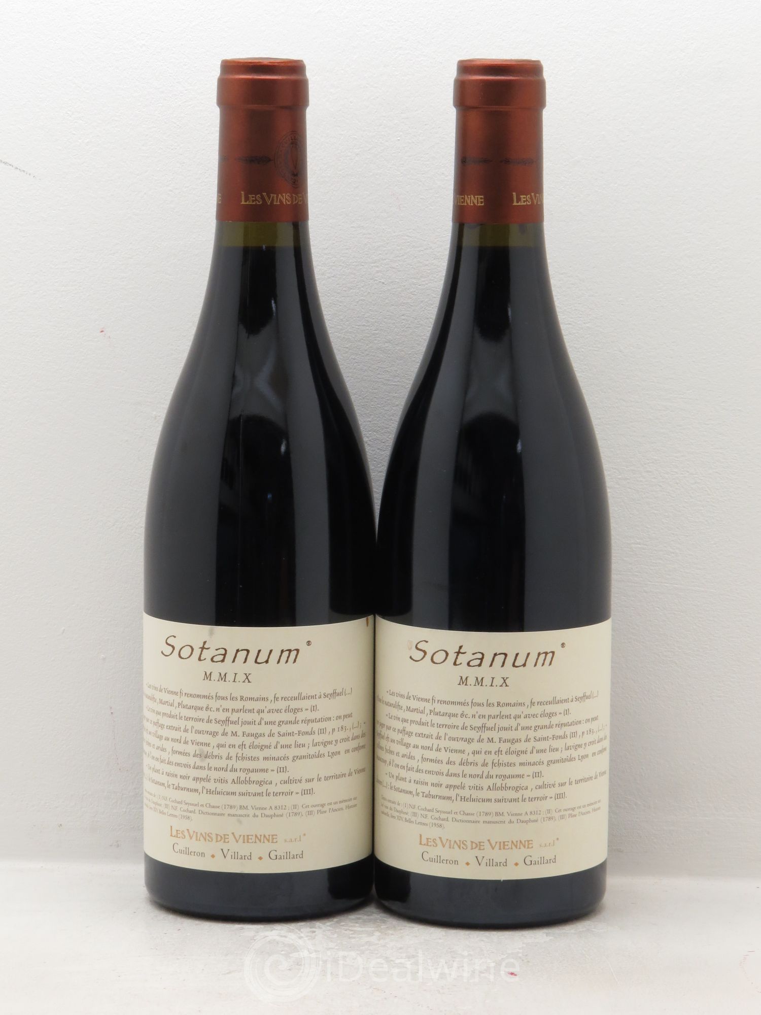 Rhône VDP des Côtes Rhodaniennes Sotanum Vins de Vienne 2009 - Posten von 2 Flaschen - 0
