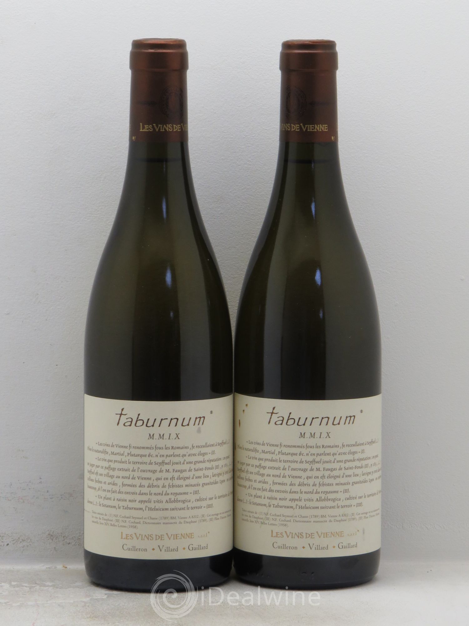 Rhône VDP des Côtes Rhodaniennes Taburnum Vins de Vienne 2009 - Posten von 2 Flaschen - 0
