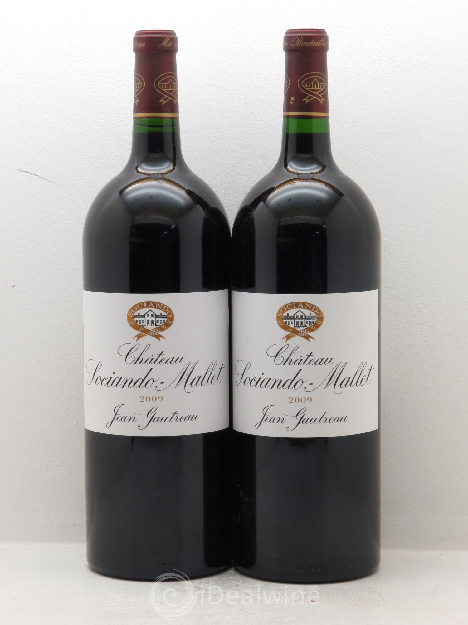 Château Sociando Mallet 2009 - Lot de 2 magnums - 0