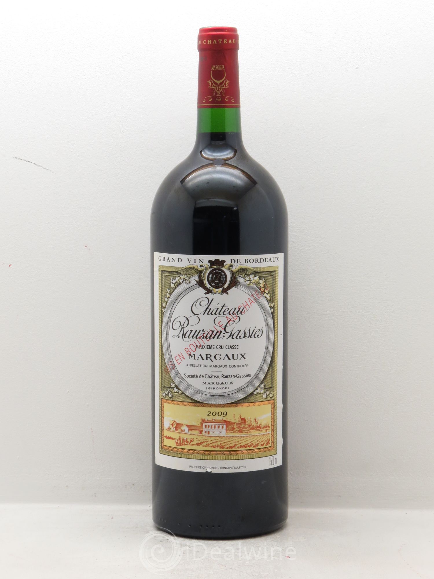 Château Rauzan-Gassies 2ème Grand Cru Classé 2009 - Lot de 1 magnum - 0