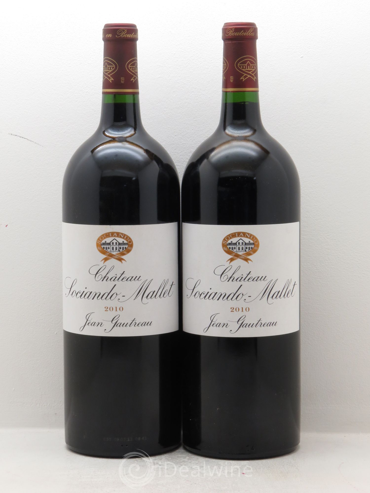 Château Sociando Mallet 2010 - Lot de 2 magnums - 0