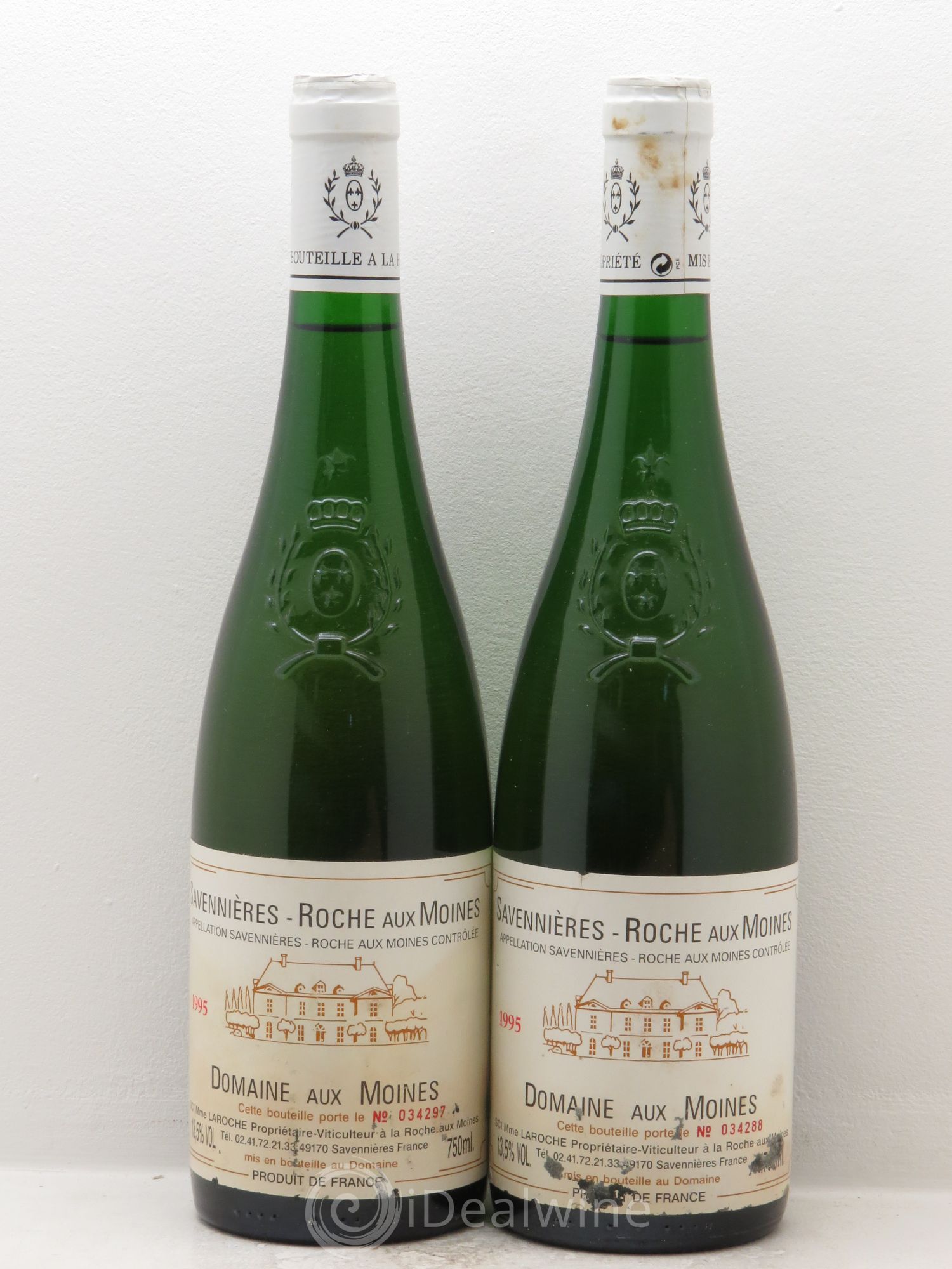 Savennières Roche aux Moines 1995 - Lot de 2 bouteilles - 0