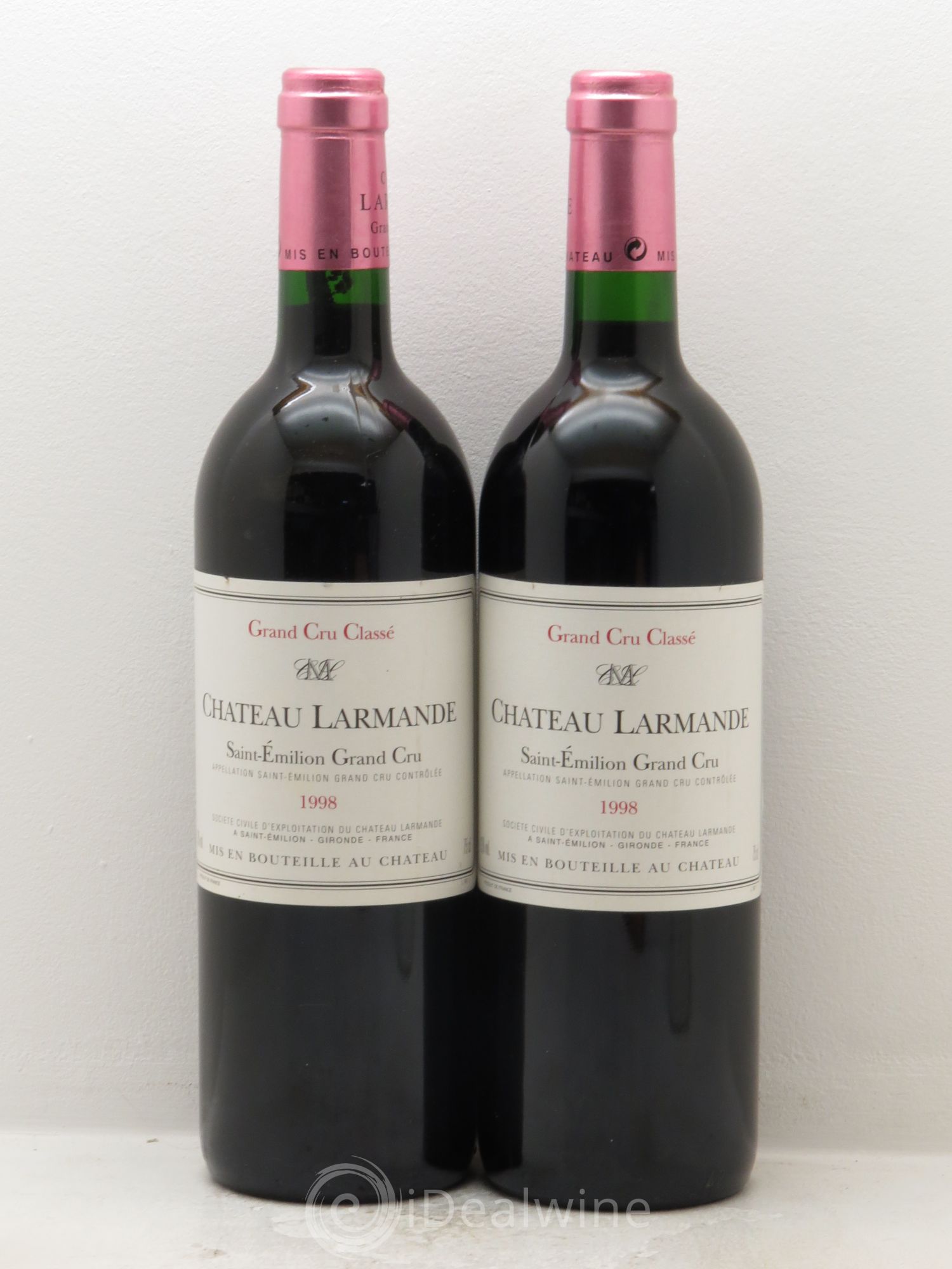 Château Larmande Grand Cru Classé 1998 - Lot de 2 bouteilles - 0