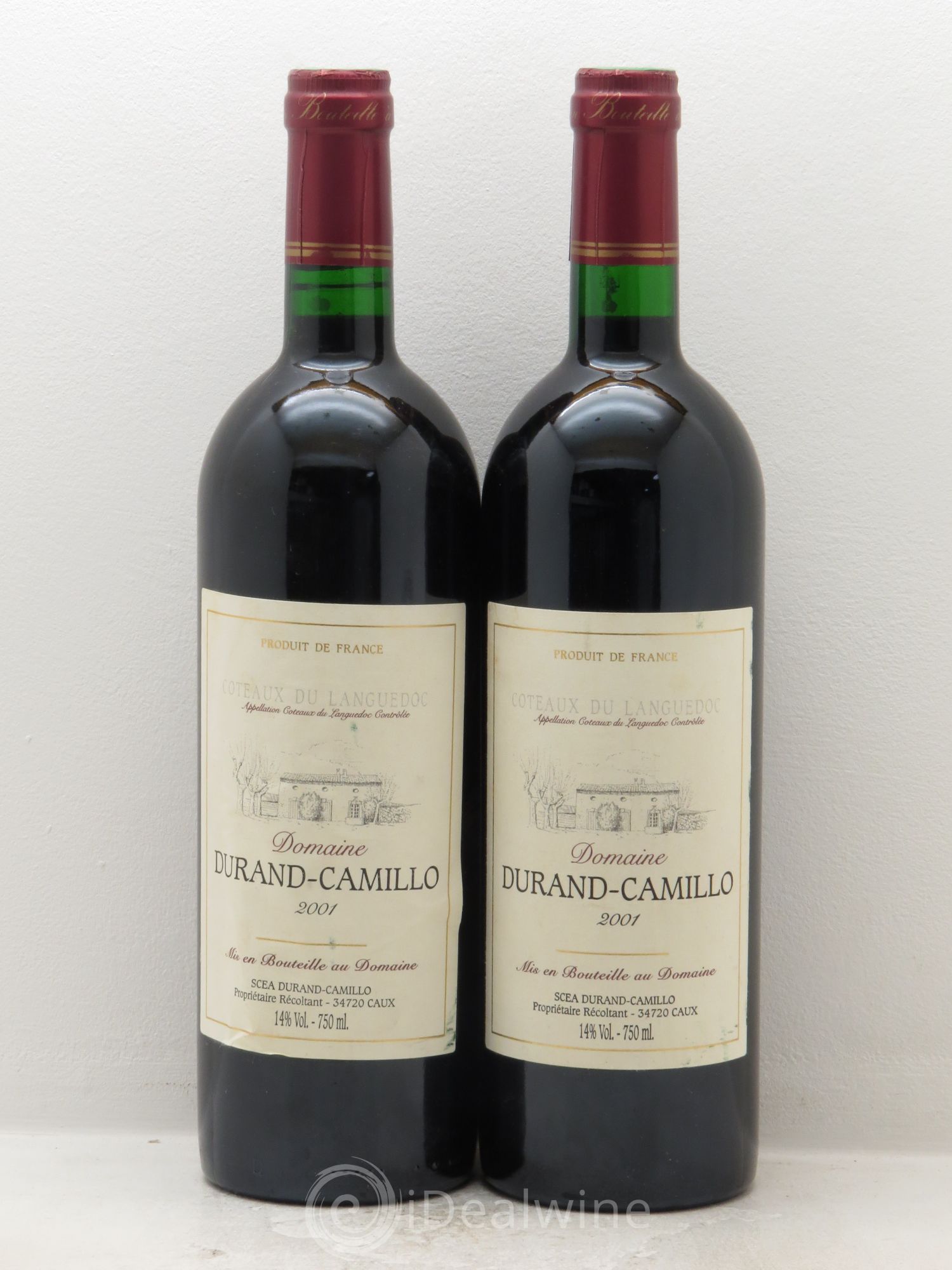 Coteaux du Languedoc Domaine Durand Camillo 2001 - Posten von 2 Flaschen - 0