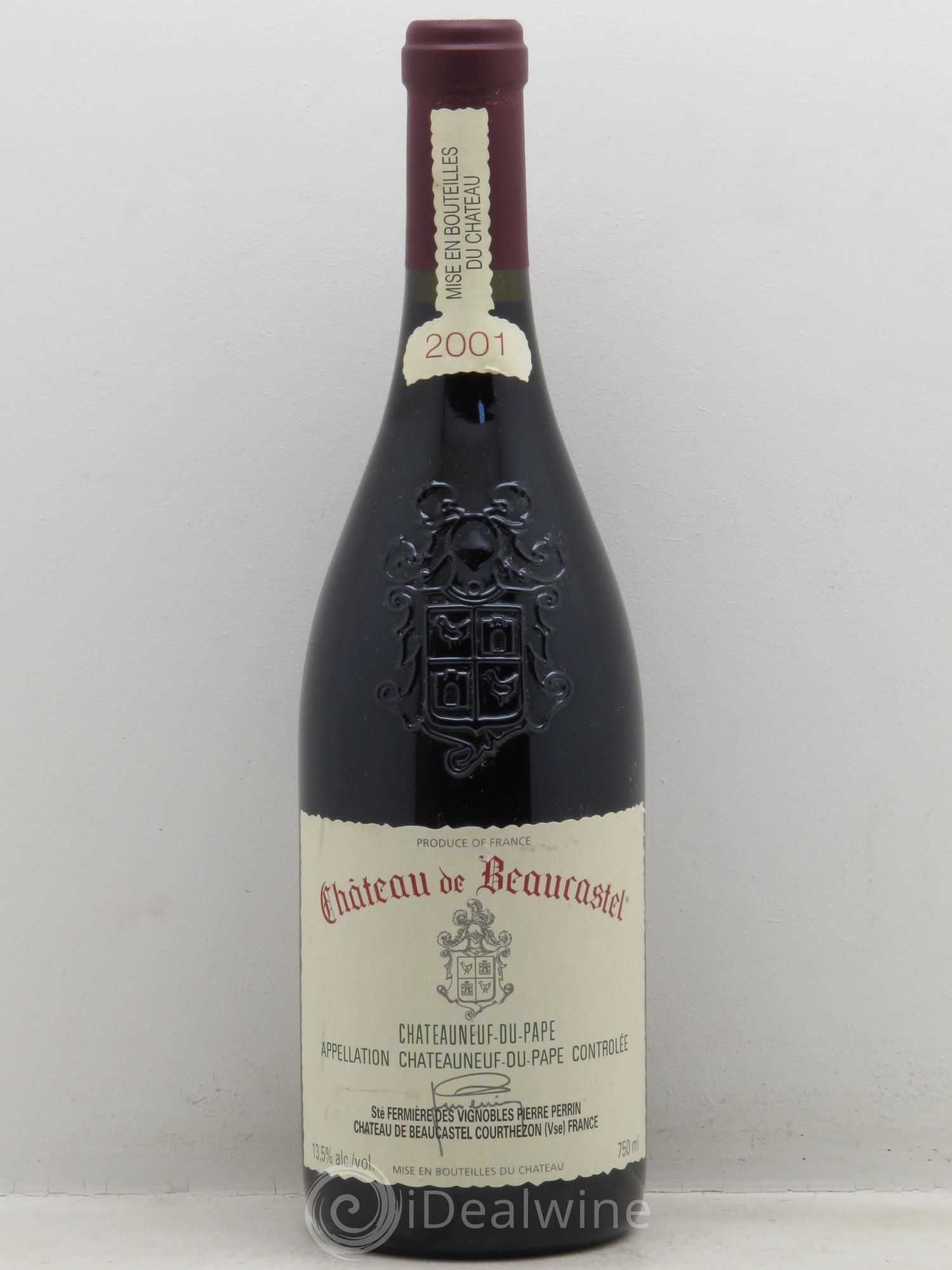 Châteauneuf-du-Pape Château de Beaucastel Famille Perrin 2001 - Lot de 1 bouteille - 0