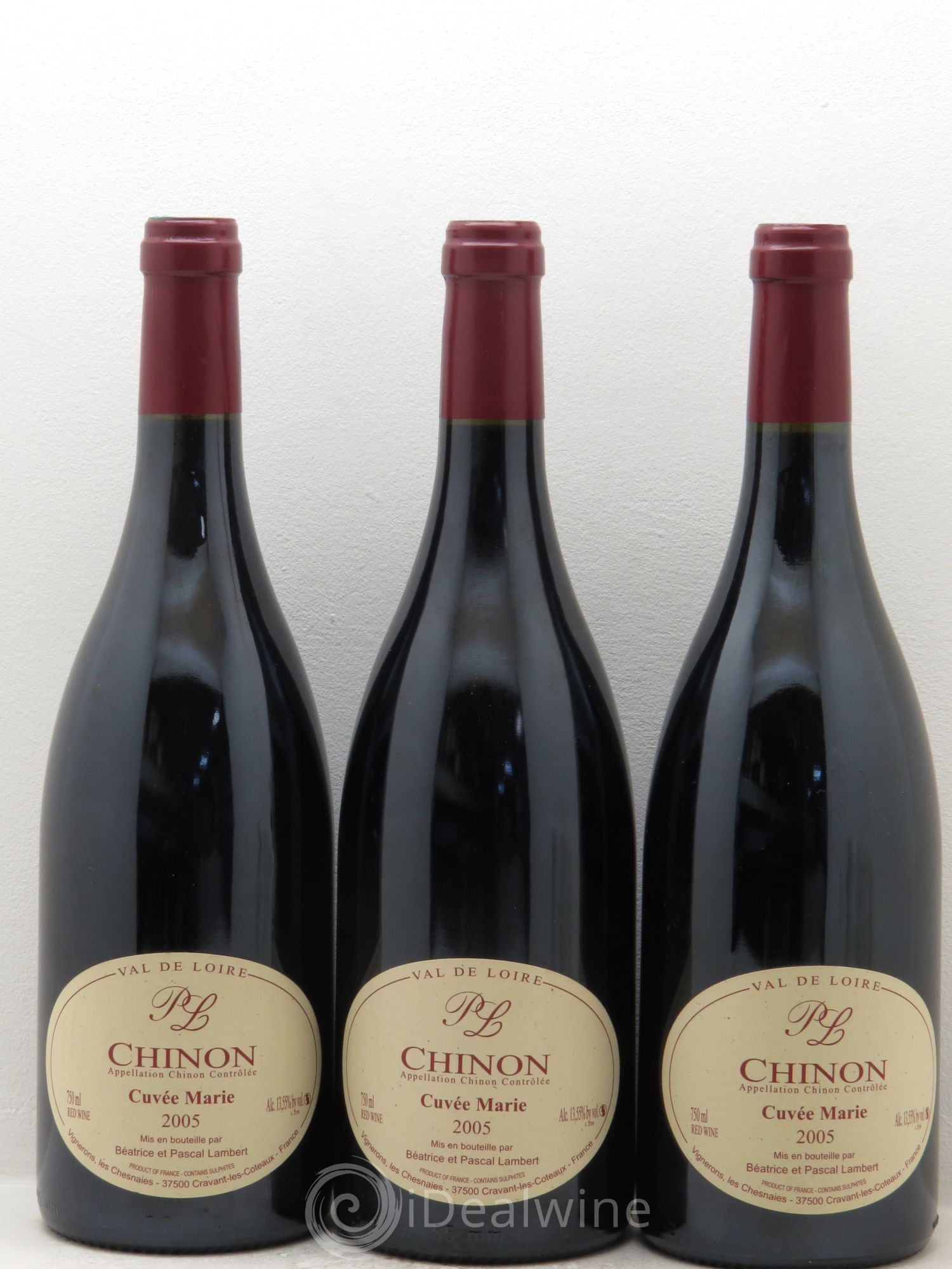 Chinon Domaine les Chesnaies Cuvée Marie 2005 - Posten von 3 Flaschen - 0