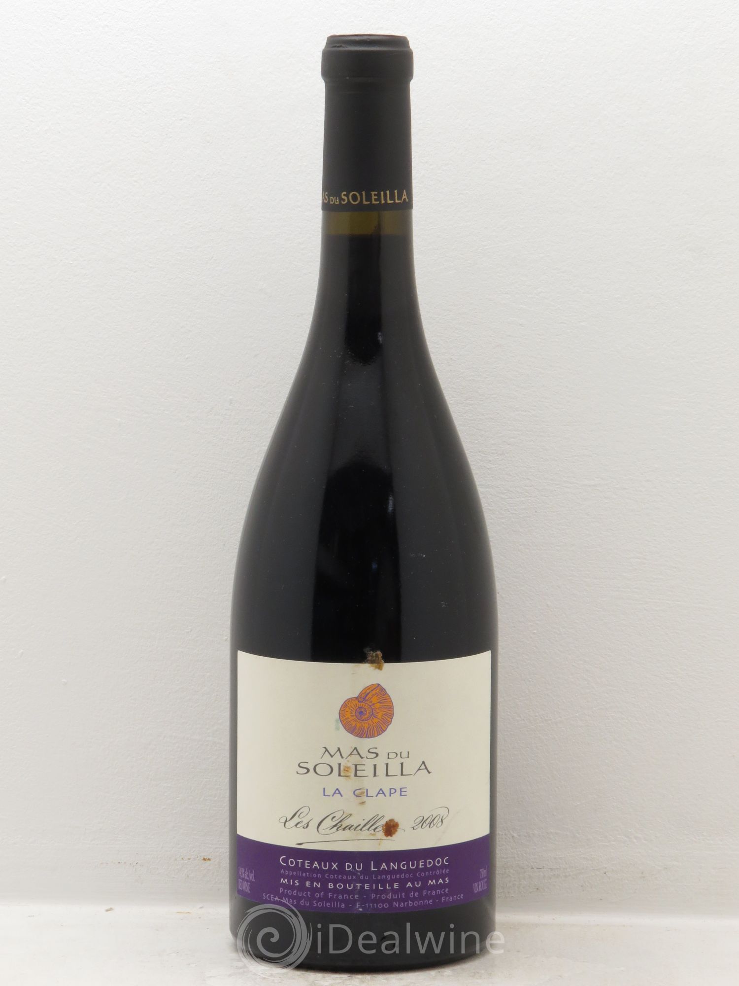 Coteaux du Languedoc Domaine Mas du Solleila La Clape Les Chailles 2008 - Posten von 1 Flasche - 0