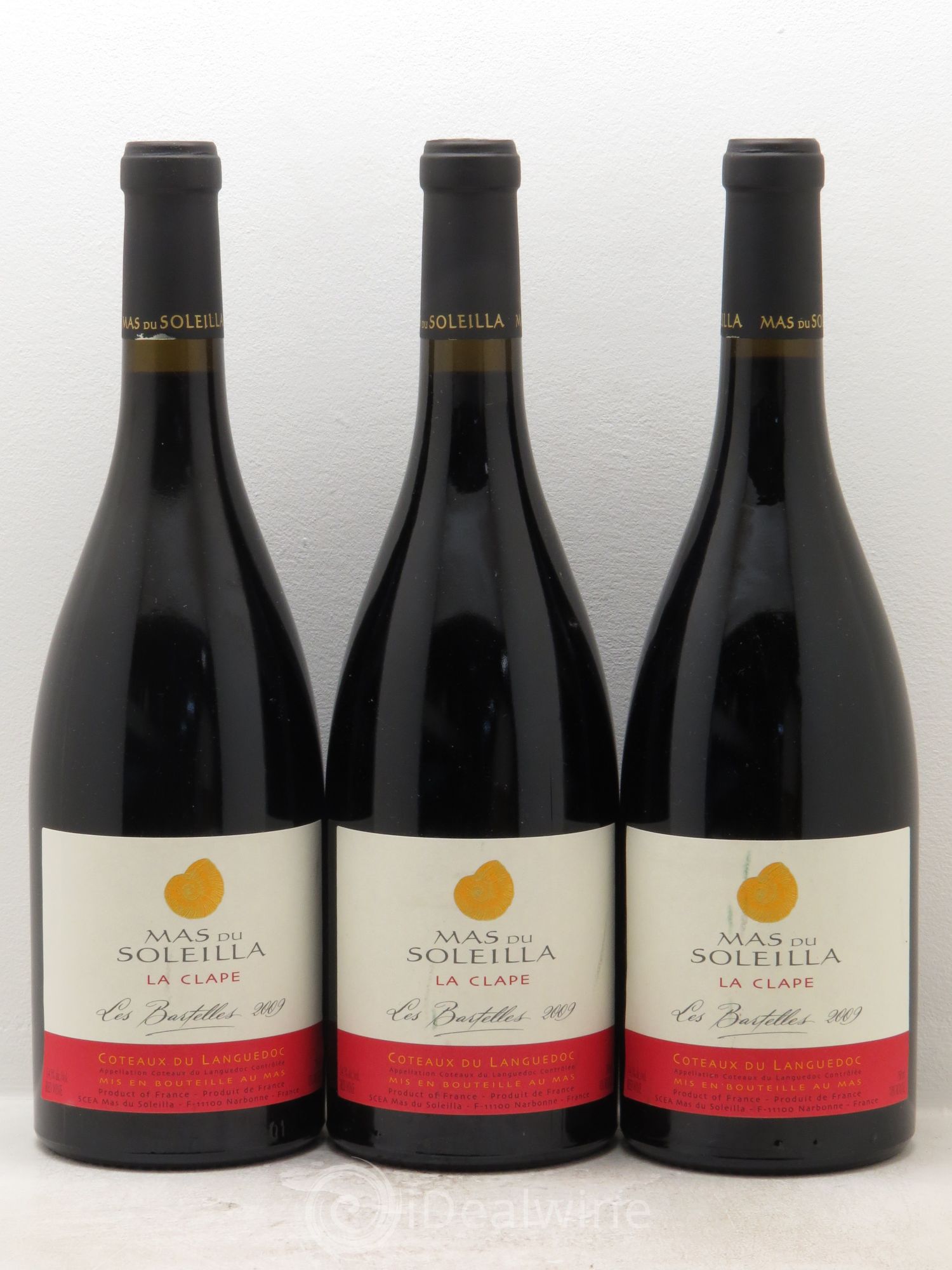 Coteaux du Languedoc Domaine Mas du Solleila La Clape Les Bartelles 2009 - Posten von 3 Flaschen - 0
