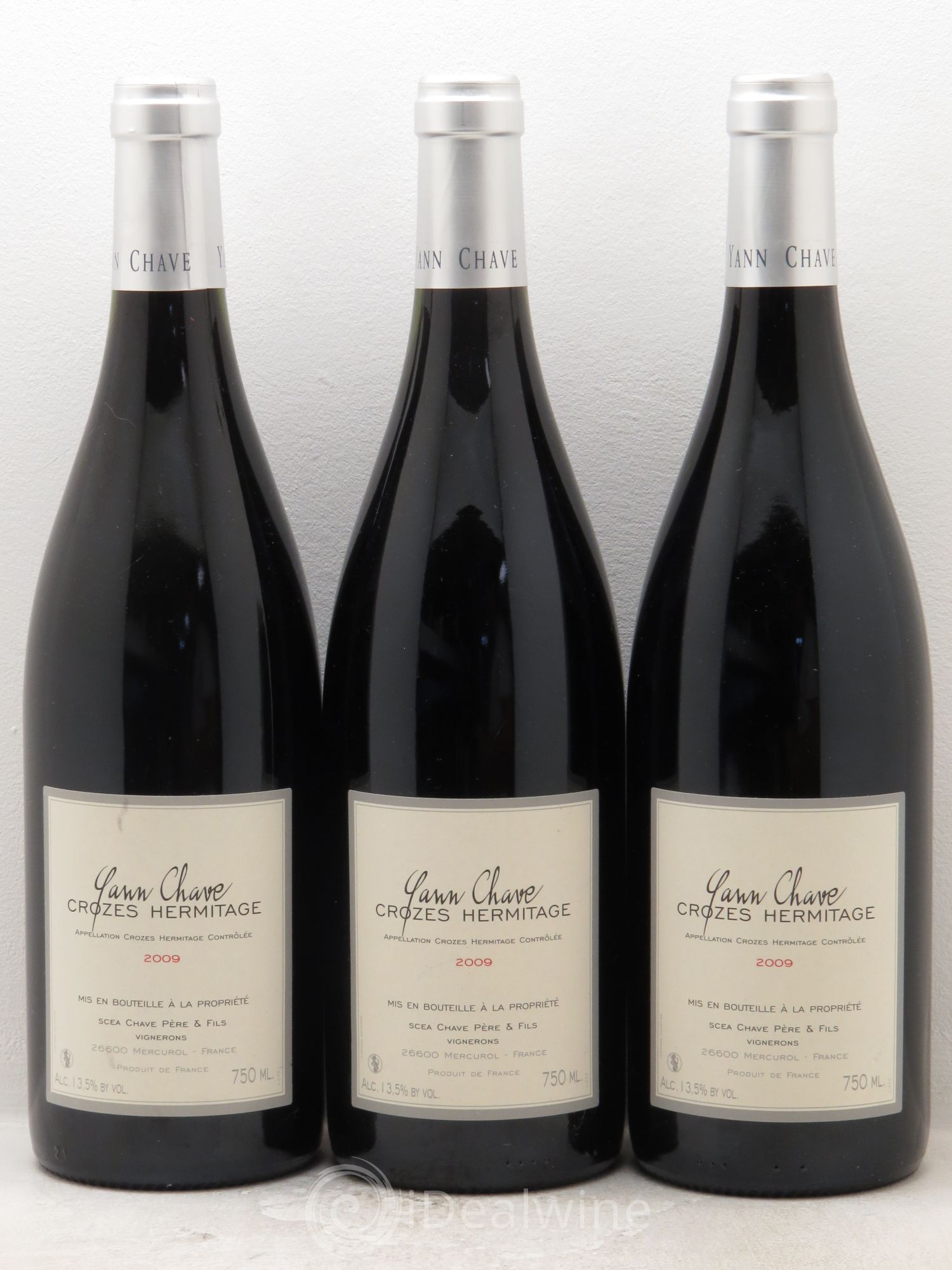 Crozes-Hermitage Yann Chave 2009 - Lot de 3 bouteilles - 0