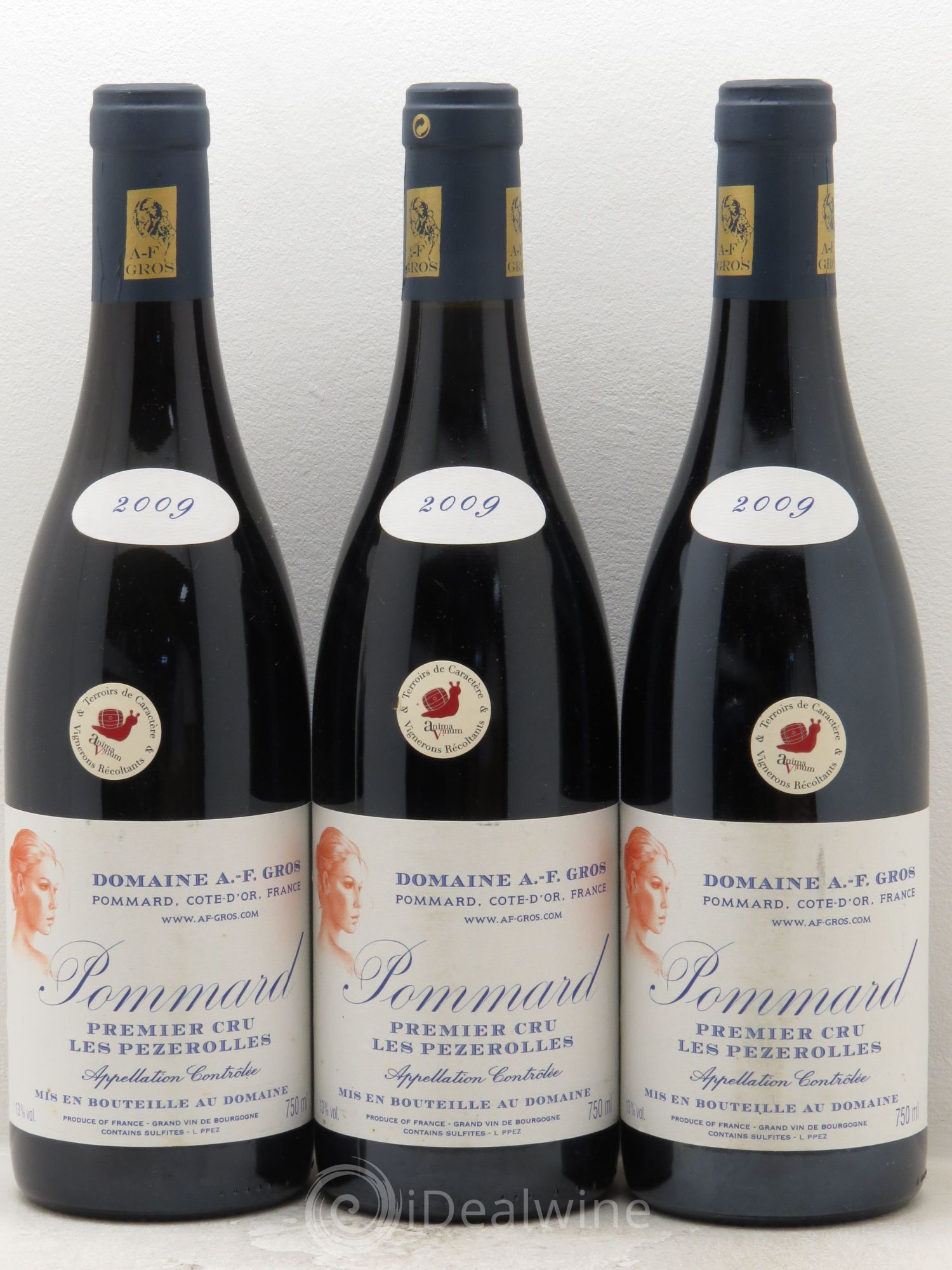 Pommard 1er Cru Les Pézerolles A.-F. Gros 2009 - Lot de 3 bouteilles - 0