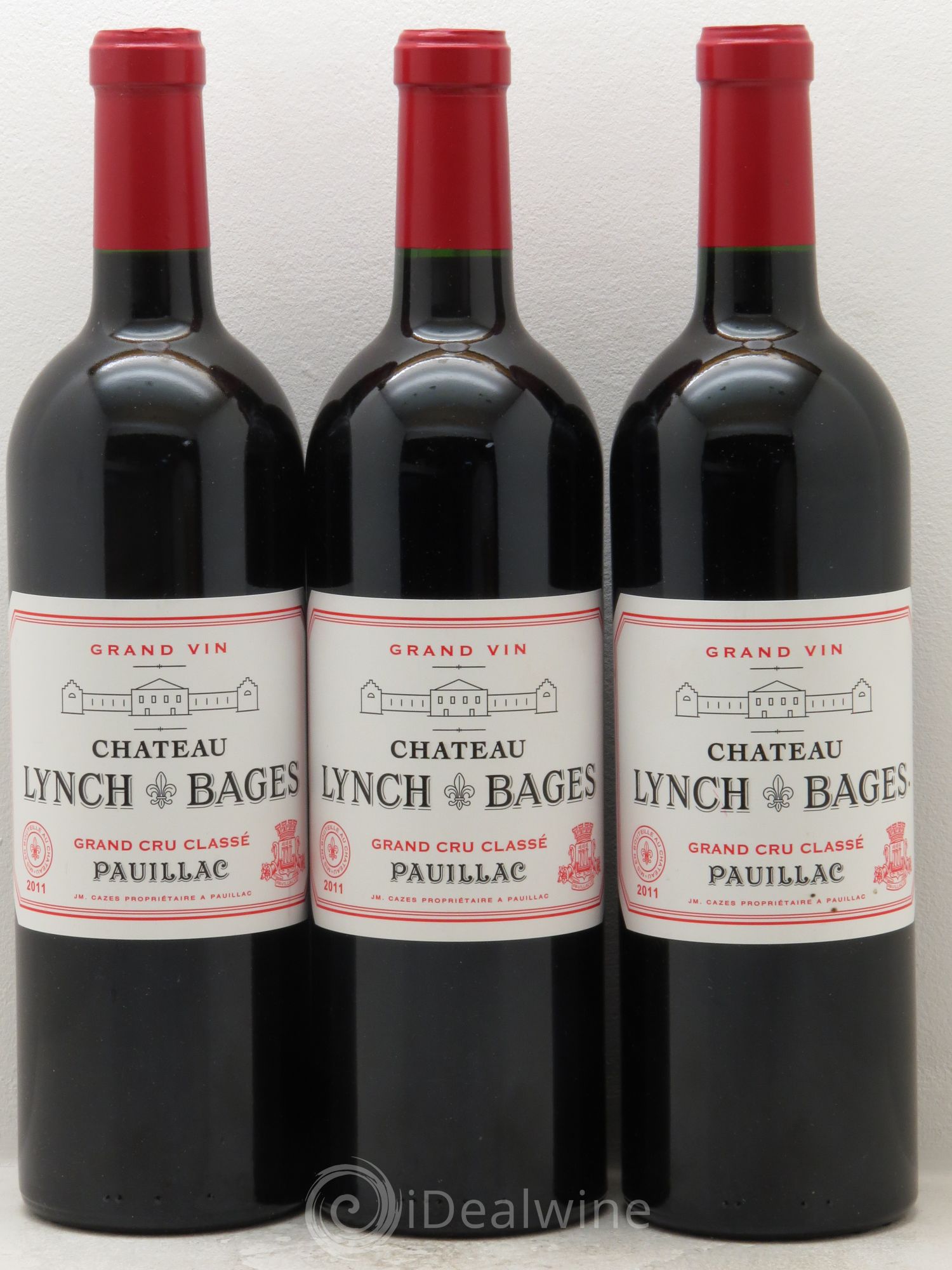 Château Lynch Bages 5ème Grand Cru Classé 2011 - Lot de 3 bouteilles - 0