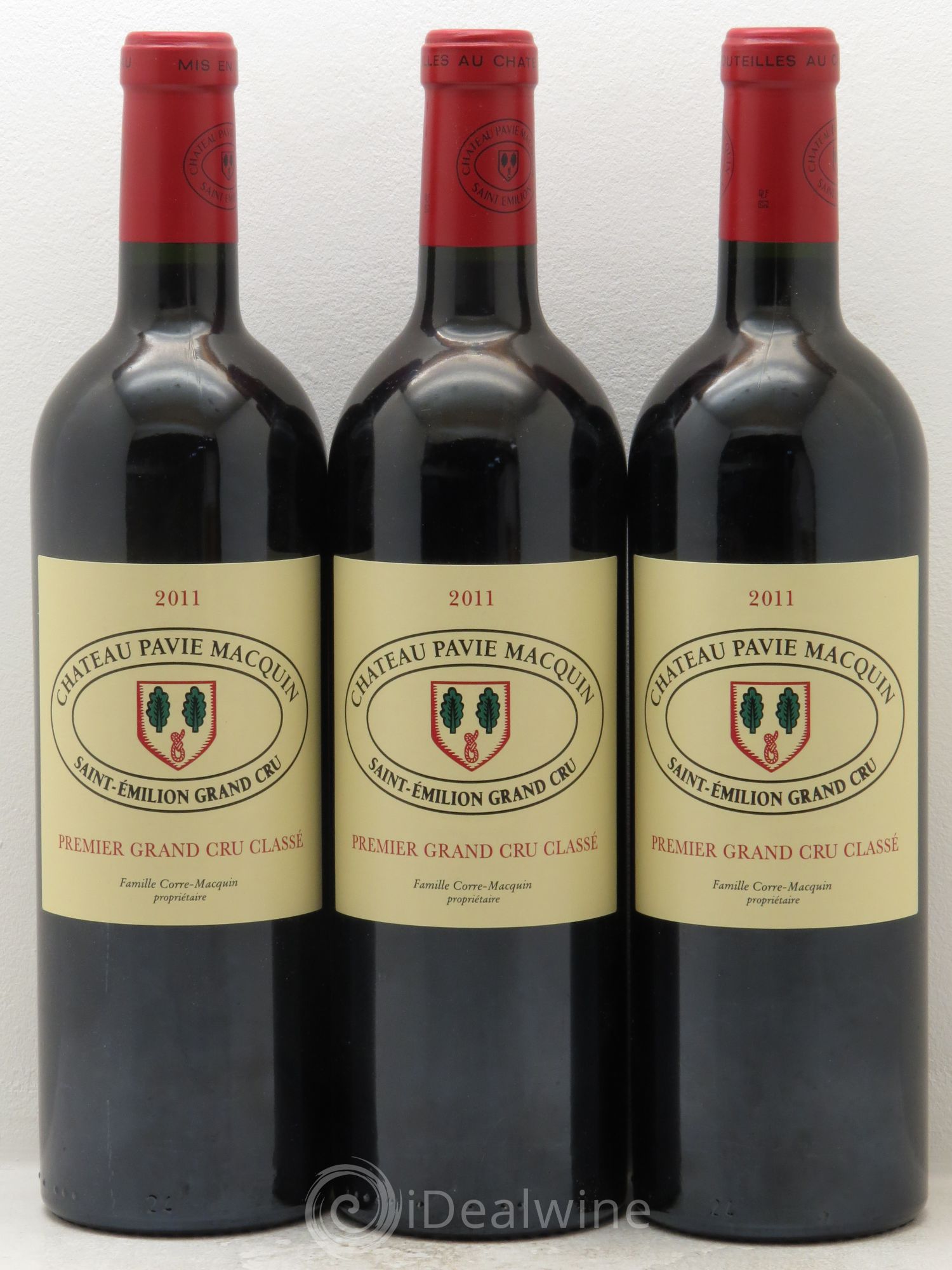 Château Pavie Macquin 1er Grand Cru Classé B 2011 - Lot de 3 bouteilles - 0