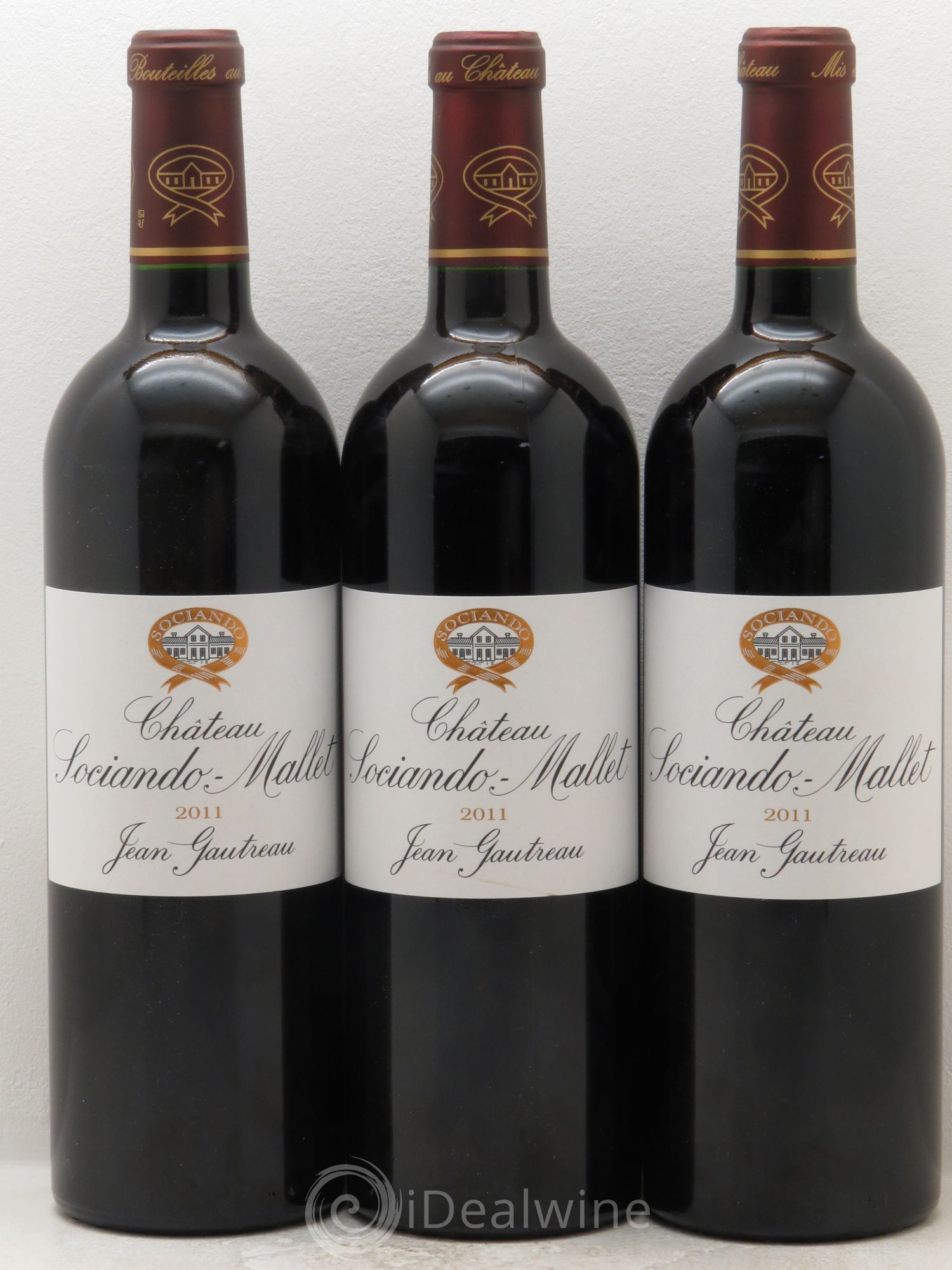 Château Sociando Mallet 2011 - Lot de 3 bouteilles - 0
